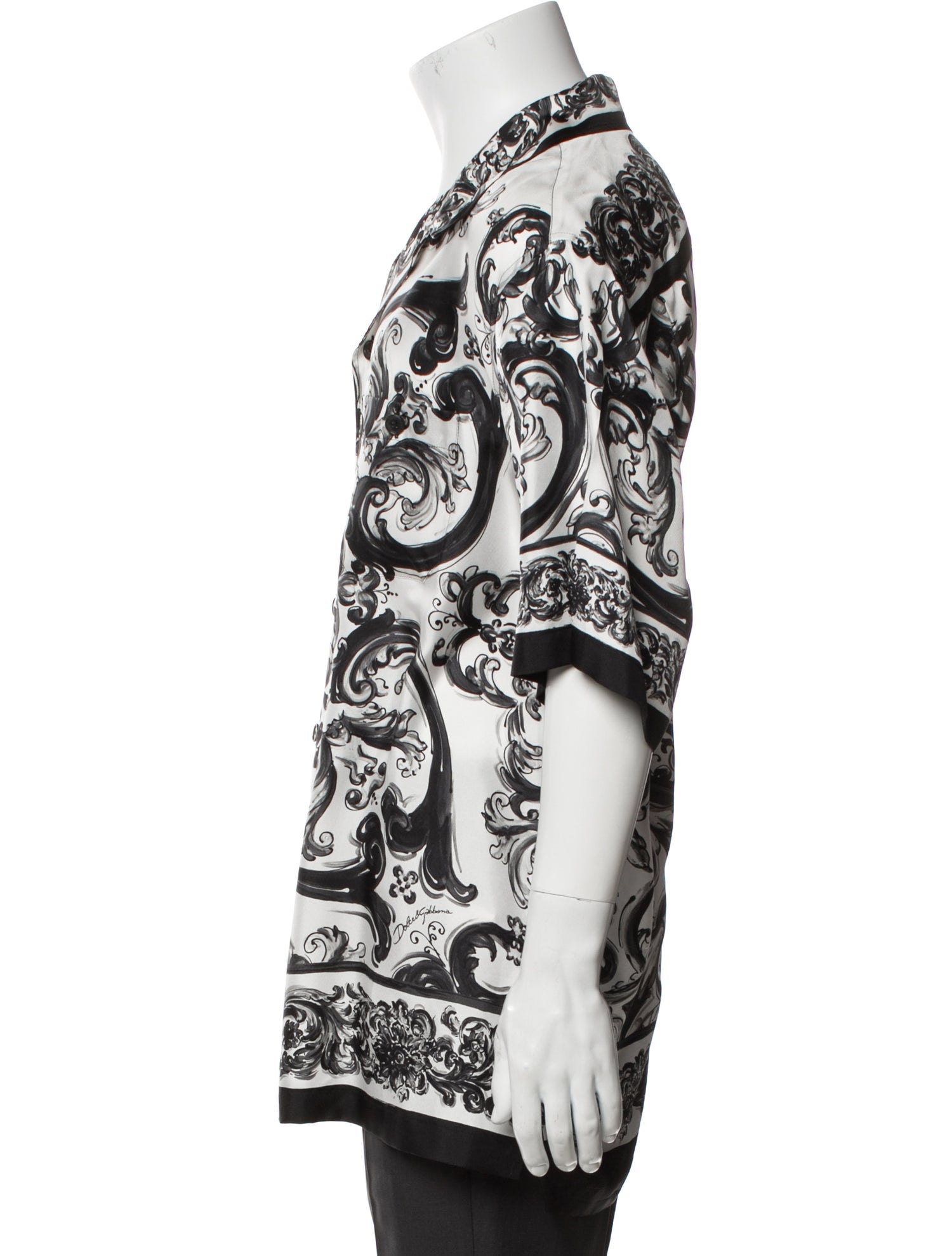Dolce & Gabbana Silk Printed Shirt