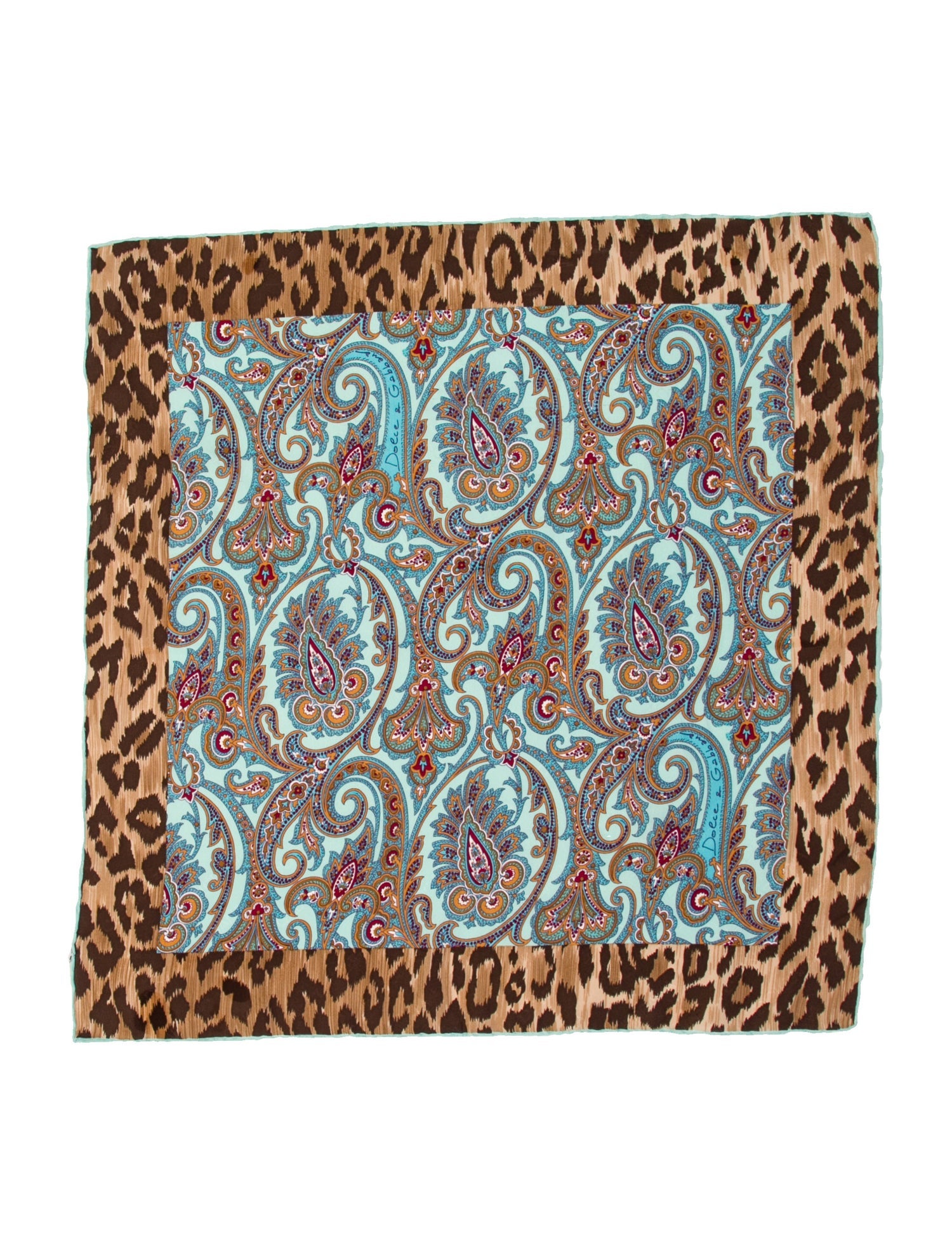 Dolce & Gabbana Paisley Print Scarf