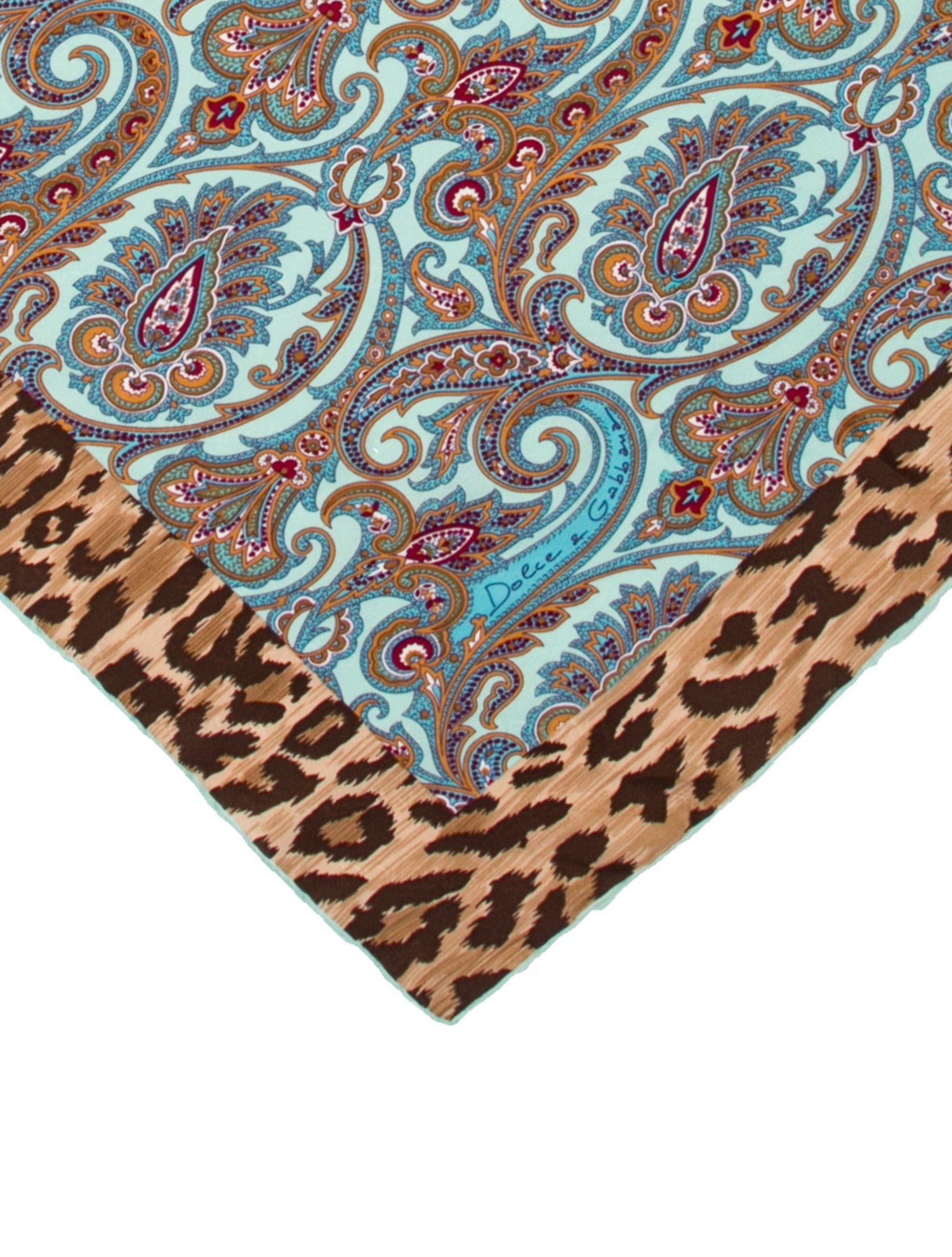 Dolce & Gabbana Paisley Print Scarf