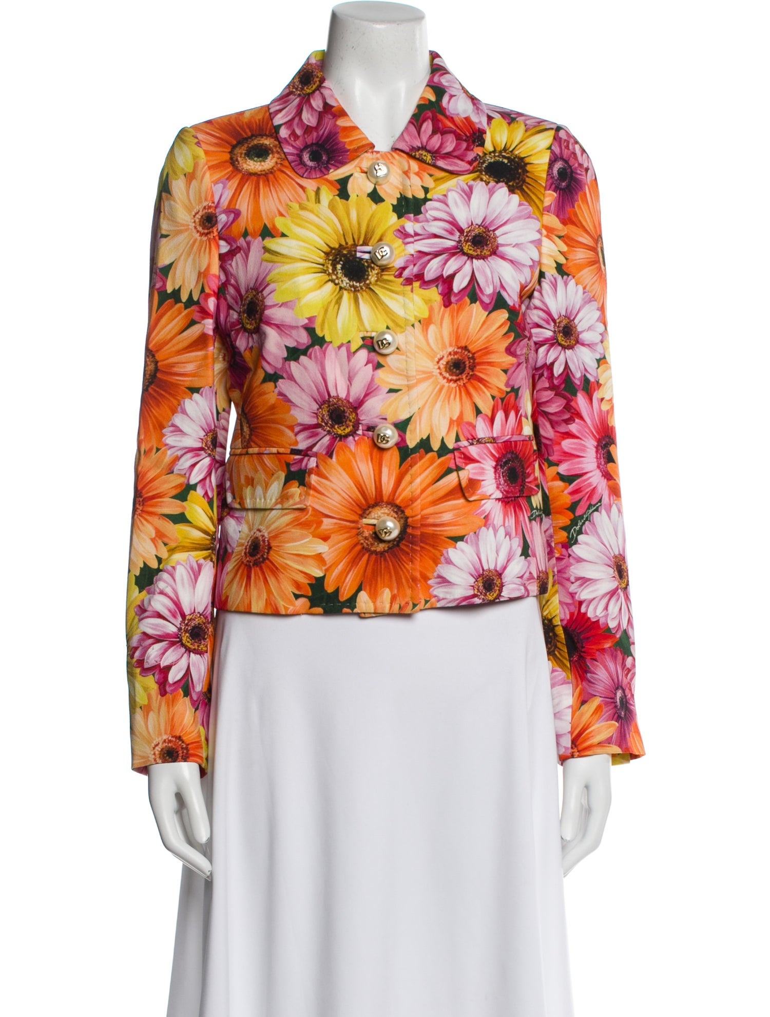 Dolce & Gabbana Floral Print Blazer w/ Tags