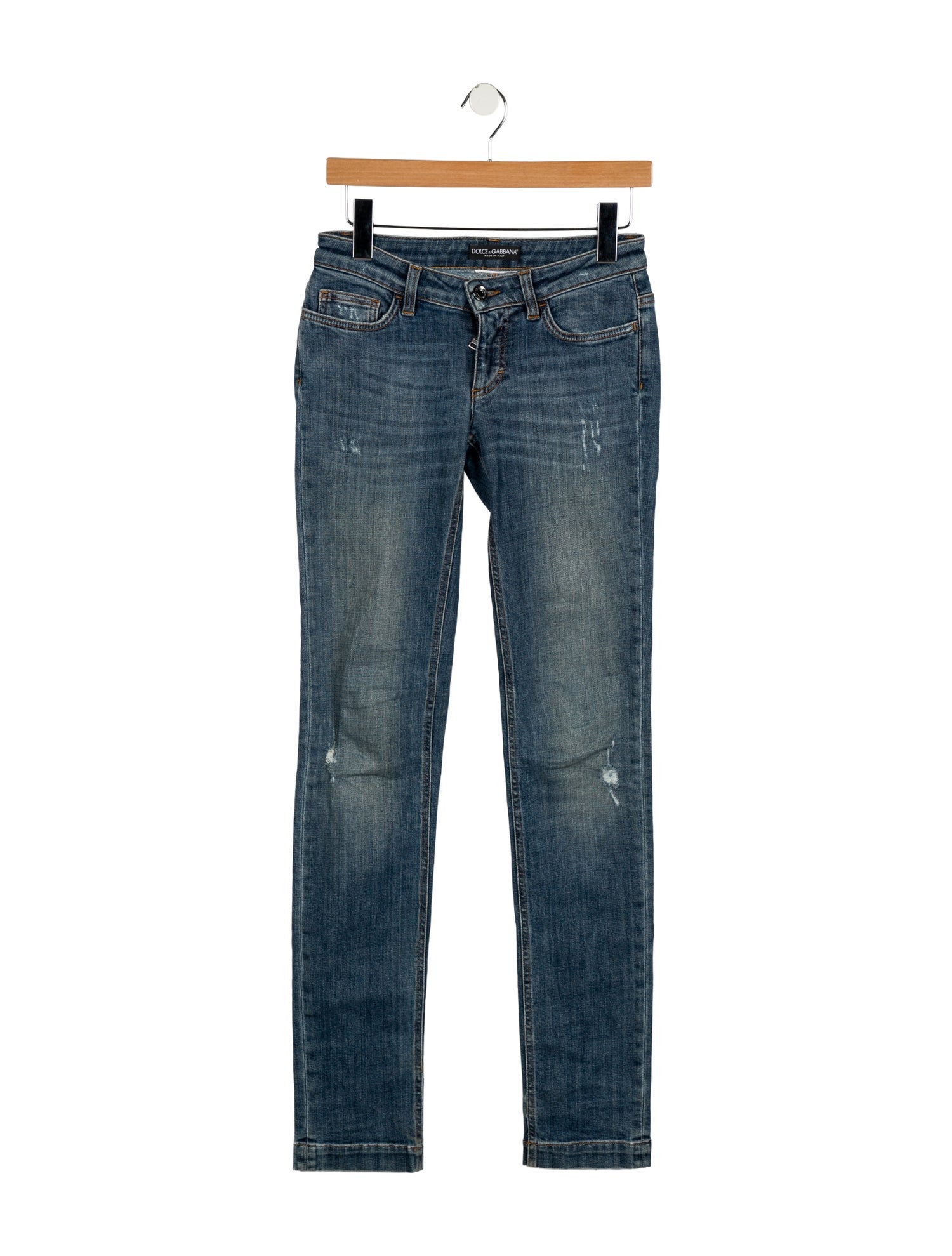 Dolce & Gabbana Low-Rise Straight Leg Jeans