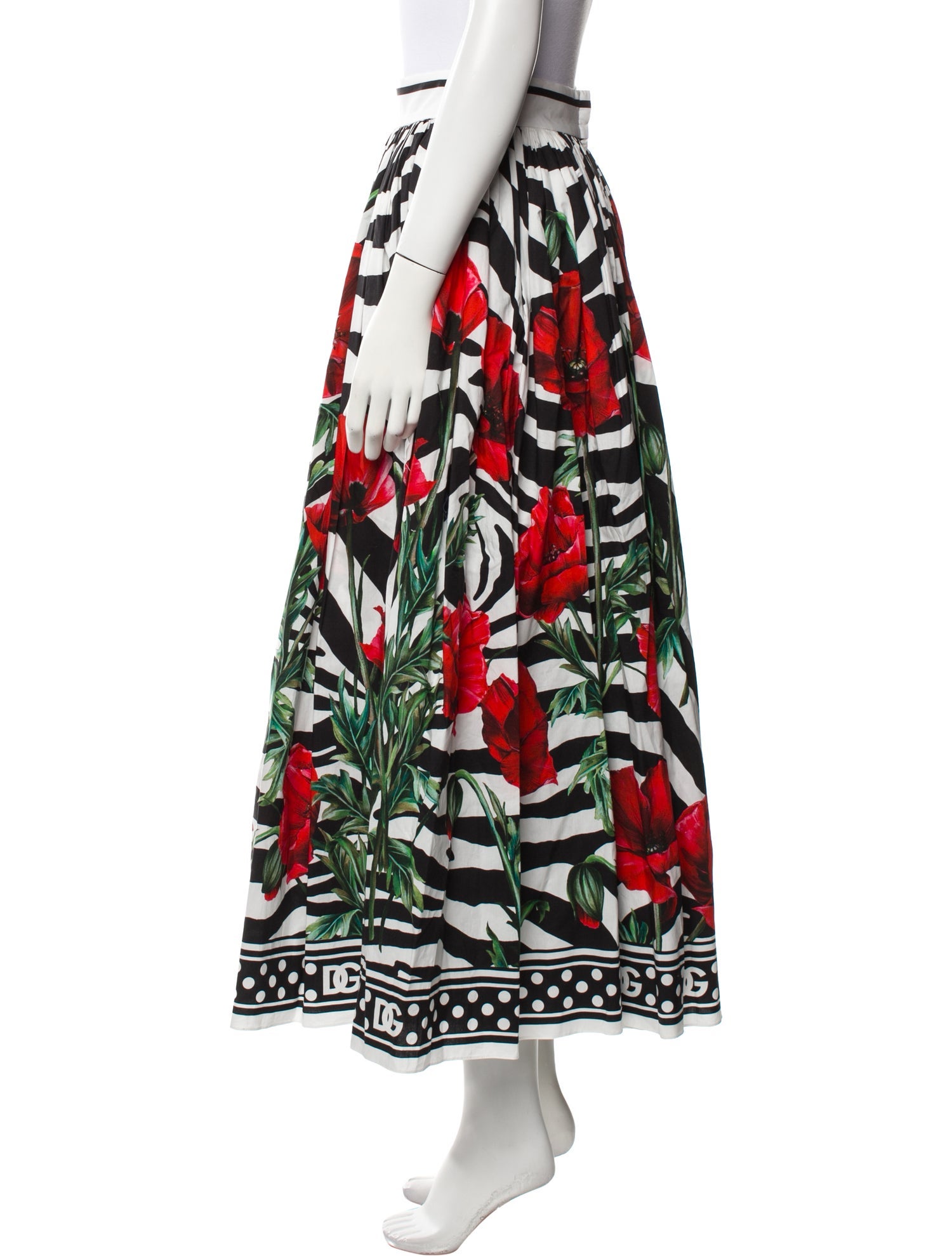 Dolce & Gabbana Printed Midi Length Skirt w/ Tags