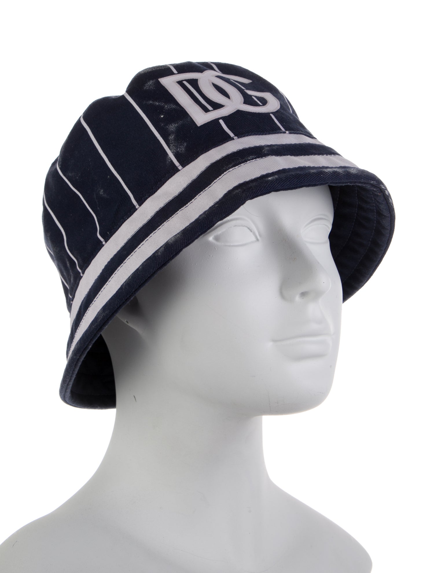 Dolce & Gabbana Blue patterned bucket hat.