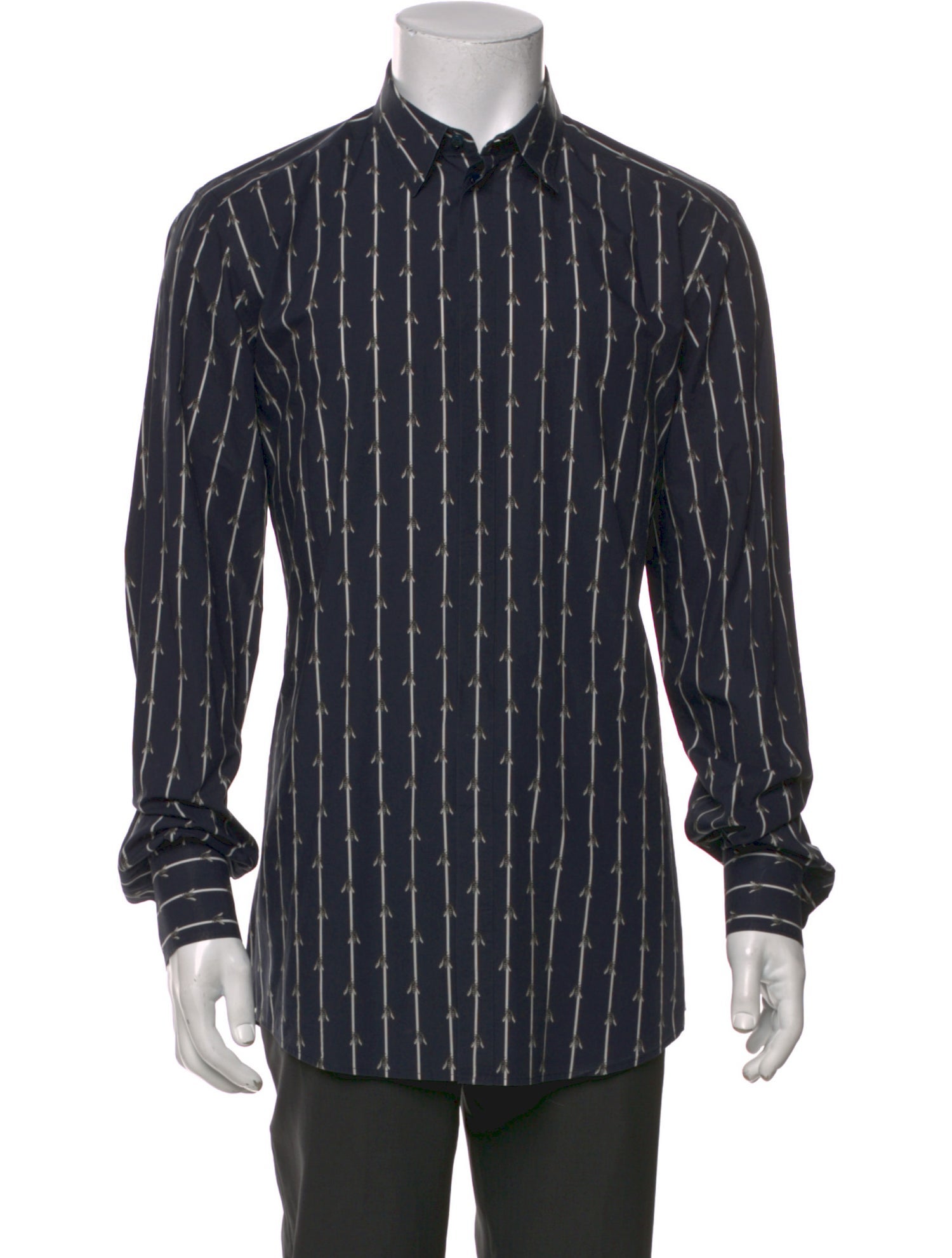 Dolce & Gabbana Striped Long Sleeve Dress Shirt