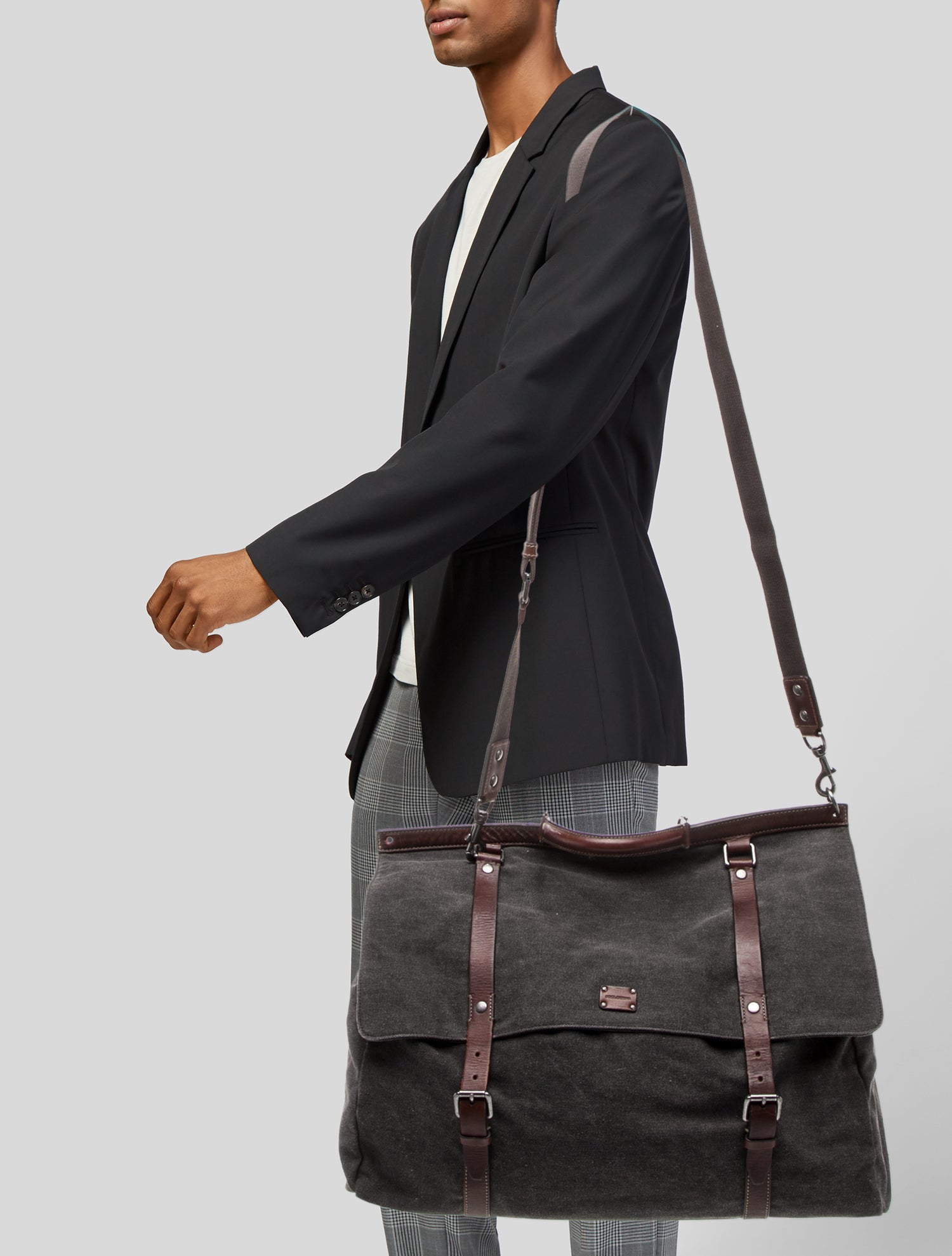 Dolce & Gabbana Leather Messenger Bag