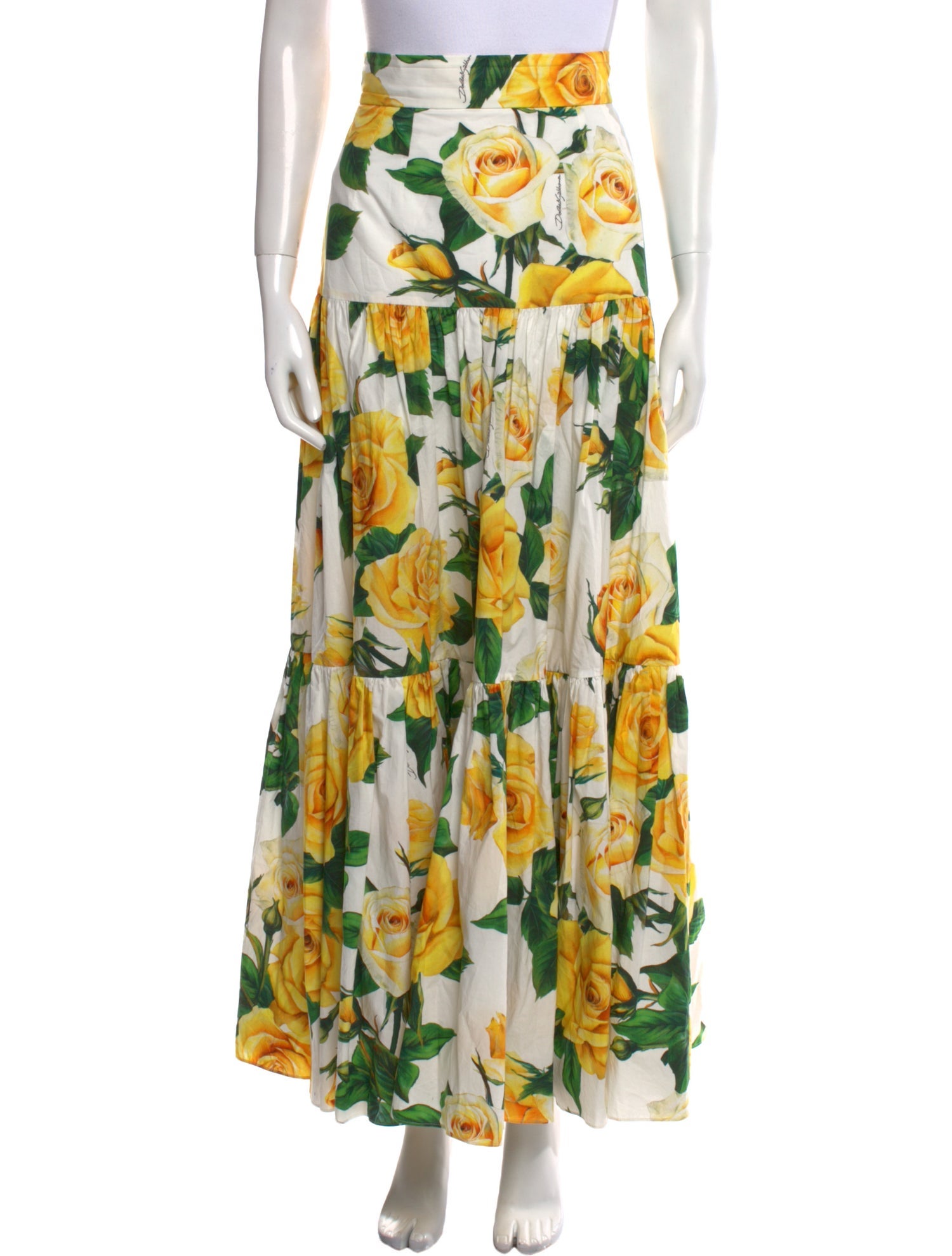 Dolce & Gabbana Floral Print Long Skirt