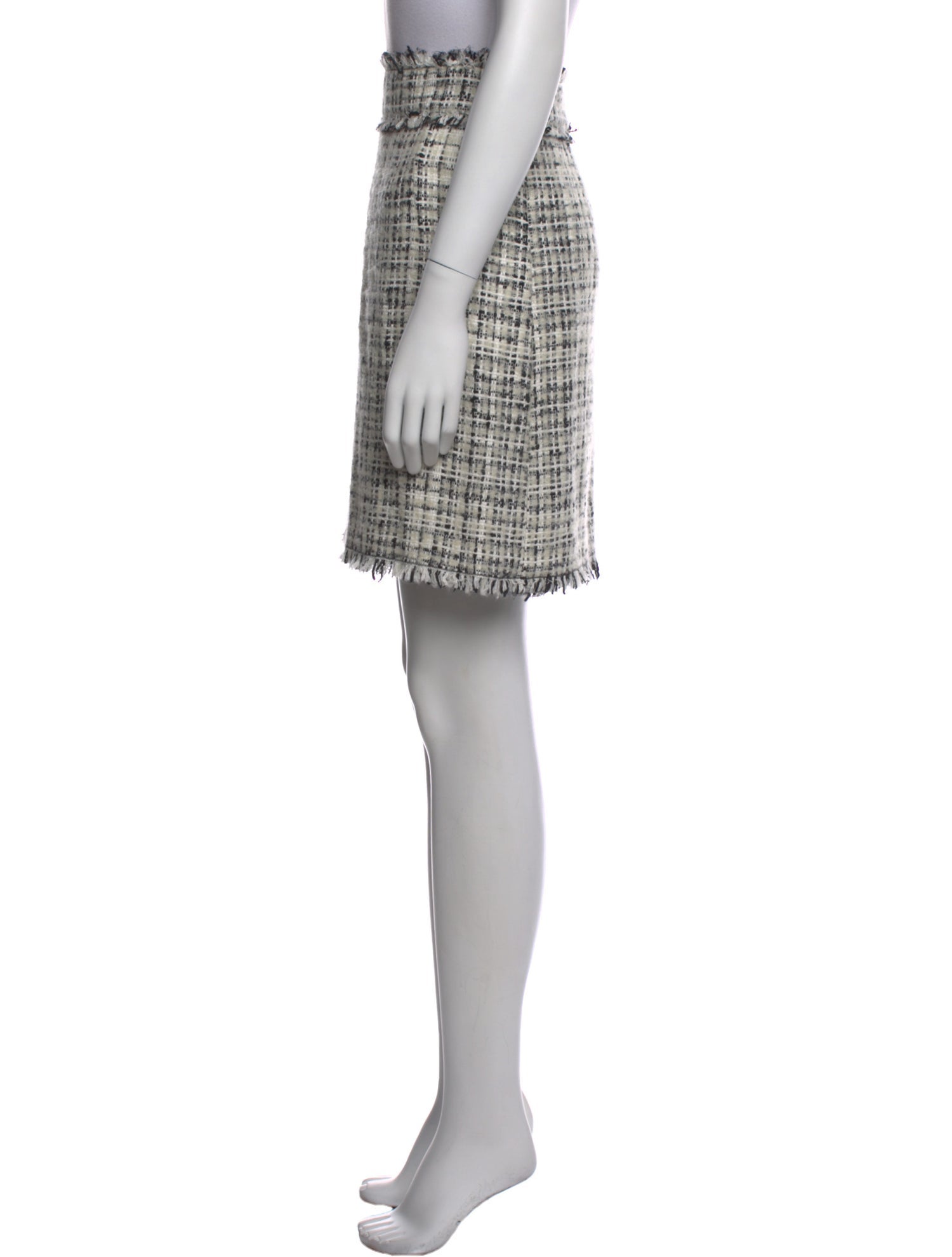 Dolce & Gabbana Tweed Pattern Mini Skirt