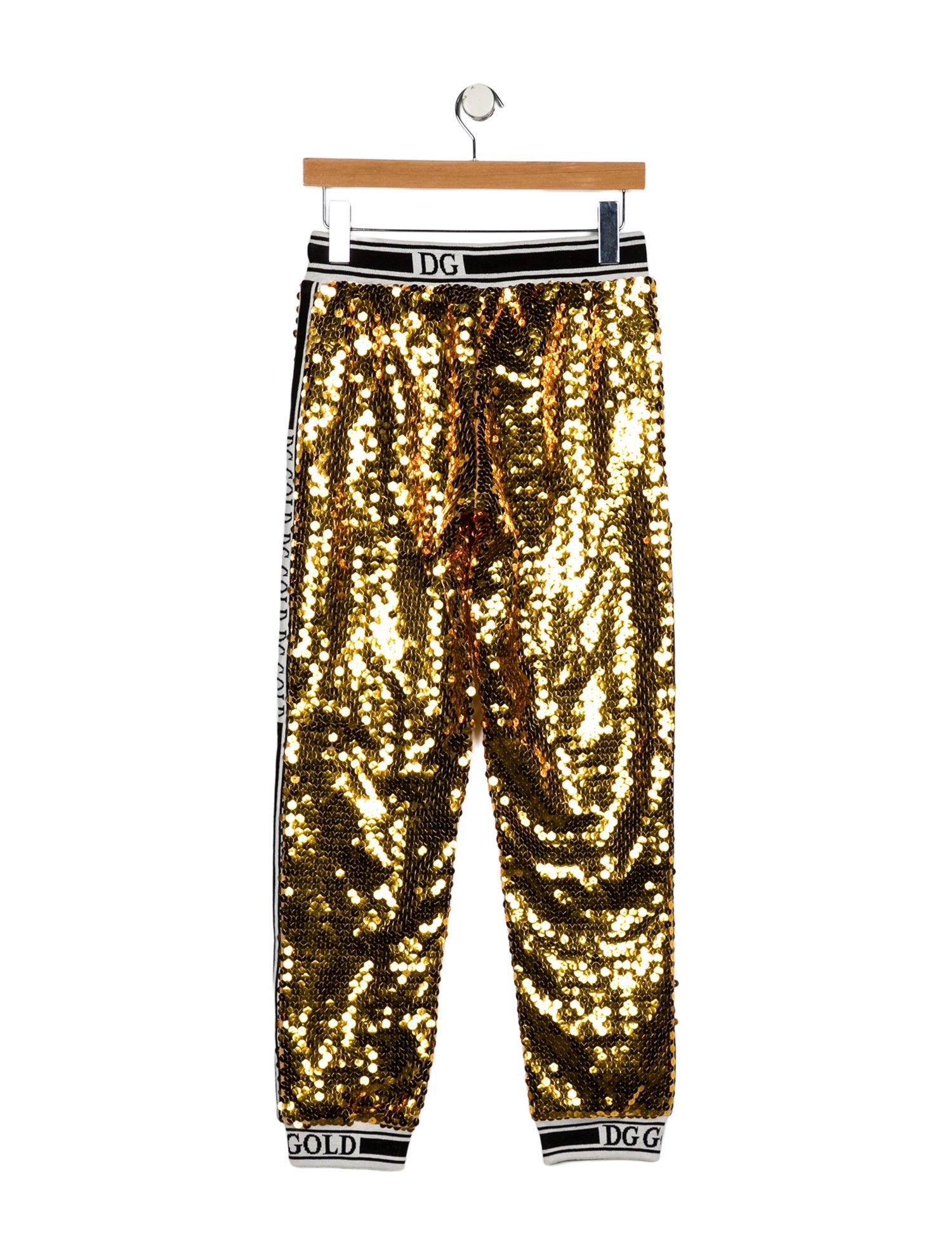 Dolce & Gabbana Girls' Sequin Jogger Pants w/Tags