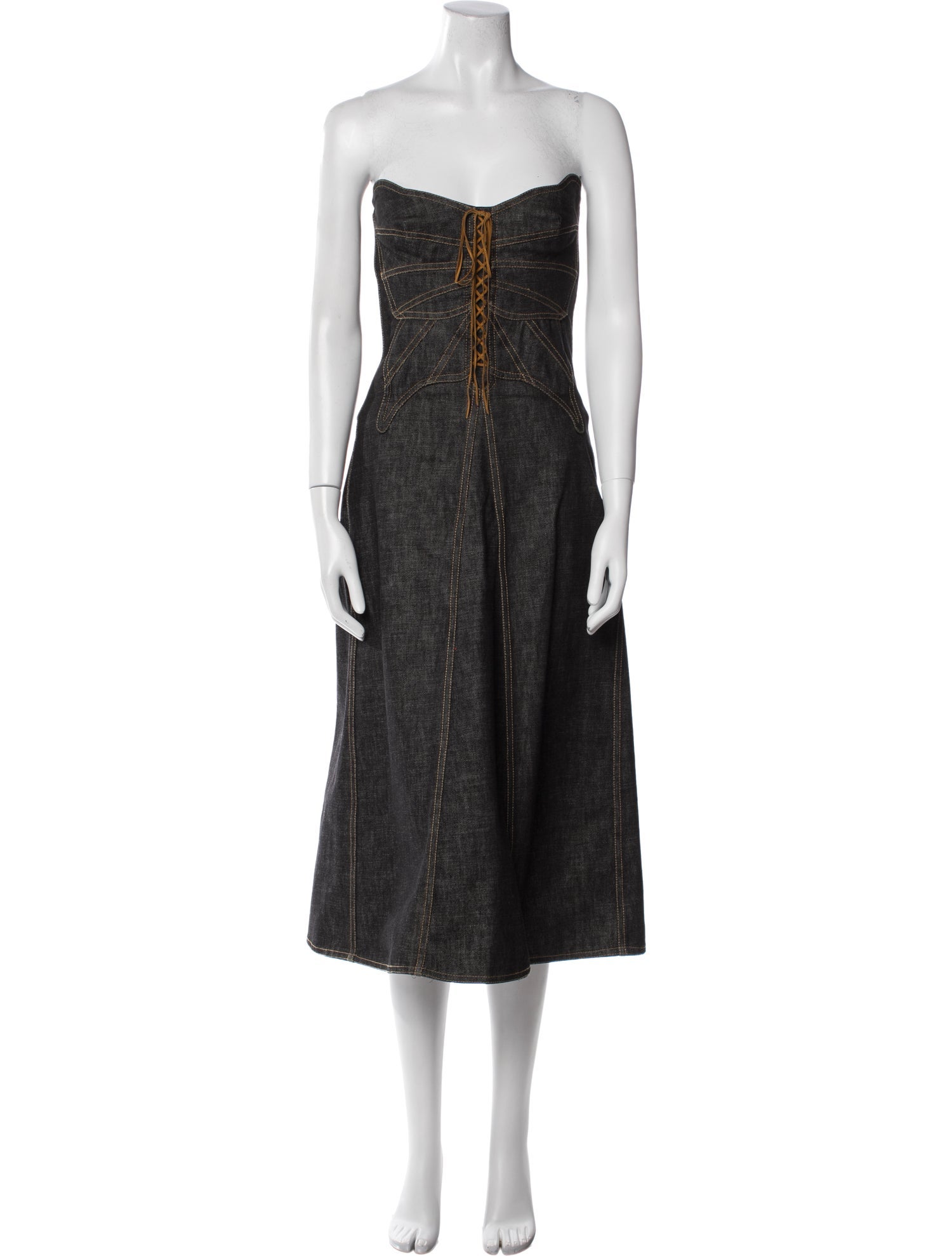 Dolce & Gabbana Strapless Knee-Length Dress