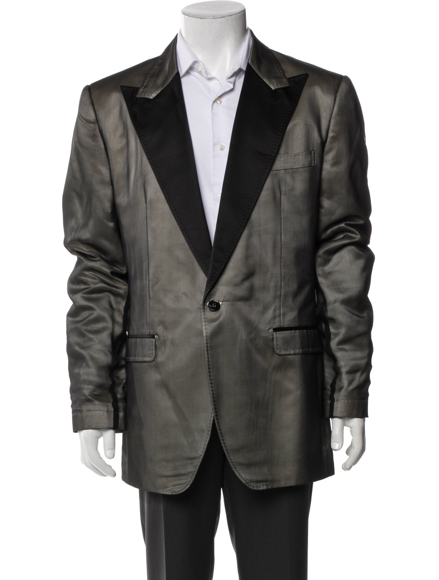 Dolce & Gabbana Silk Colorblock Pattern Blazer