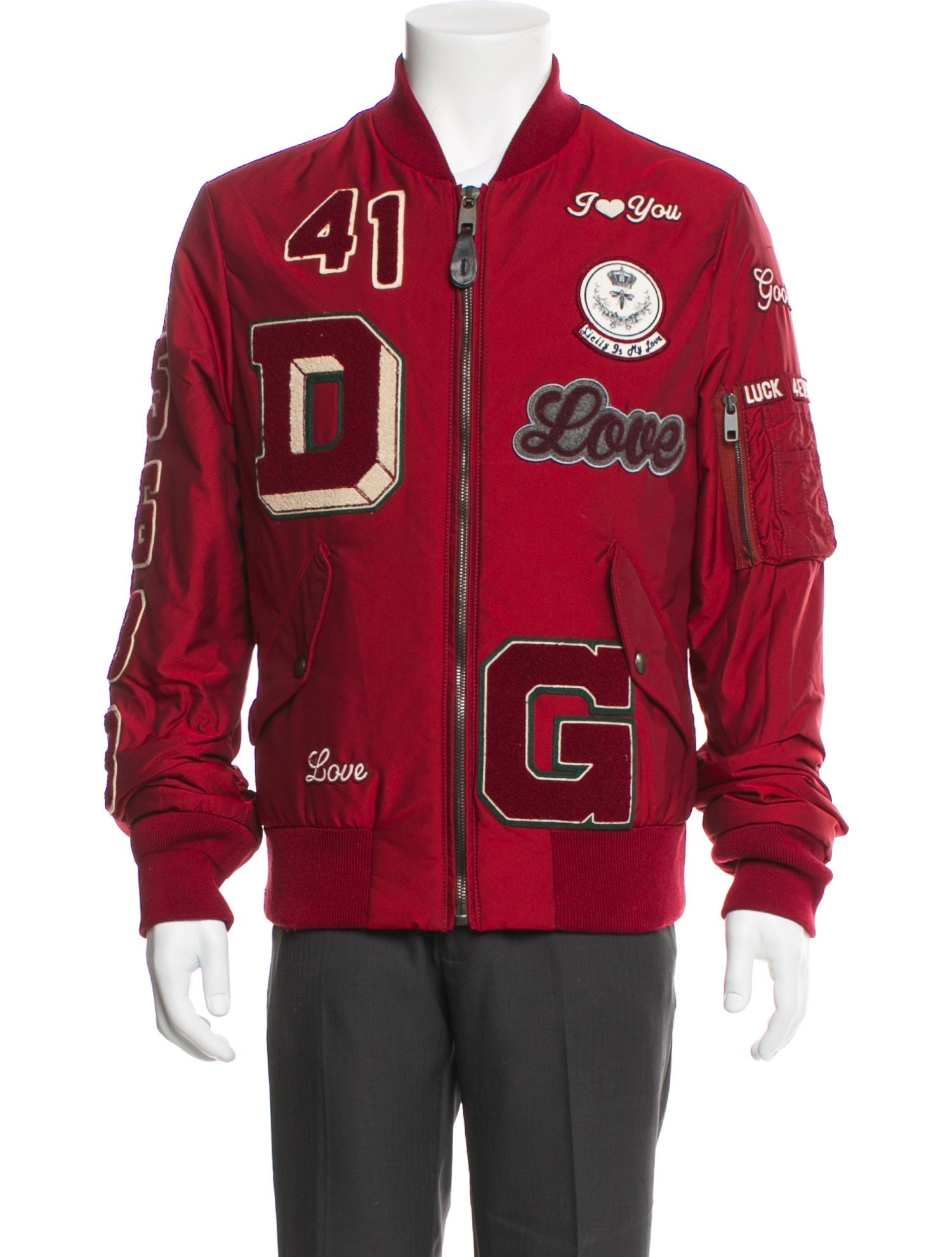 Dolce & Gabbana Graphic Print Bomber Jacket