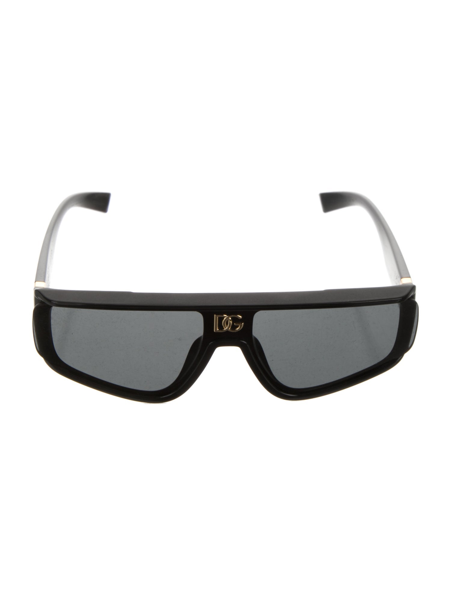 Dolce & Gabbana Signature Logo Shield Sunglasses