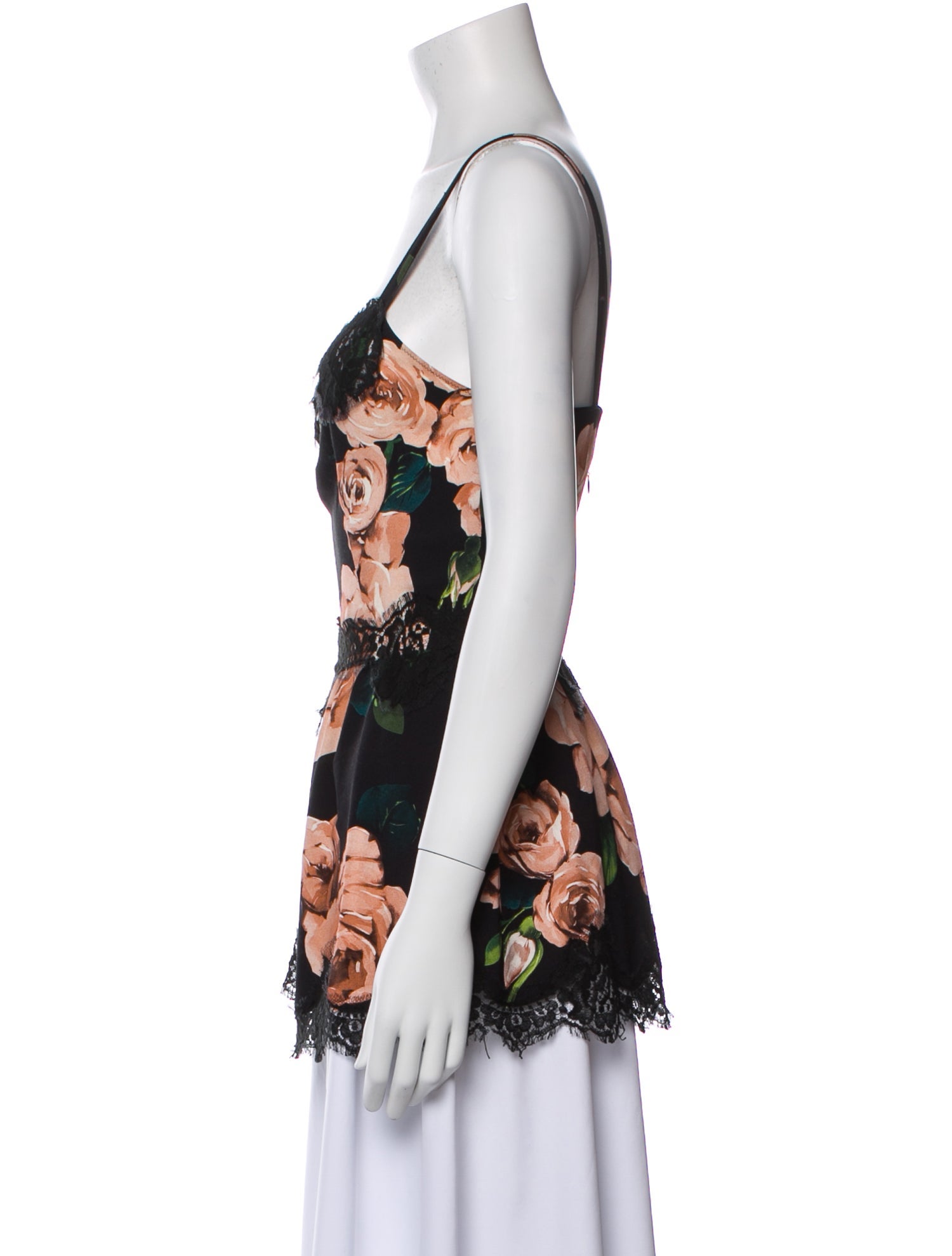 Dolce & Gabbana Silk Floral Print Top