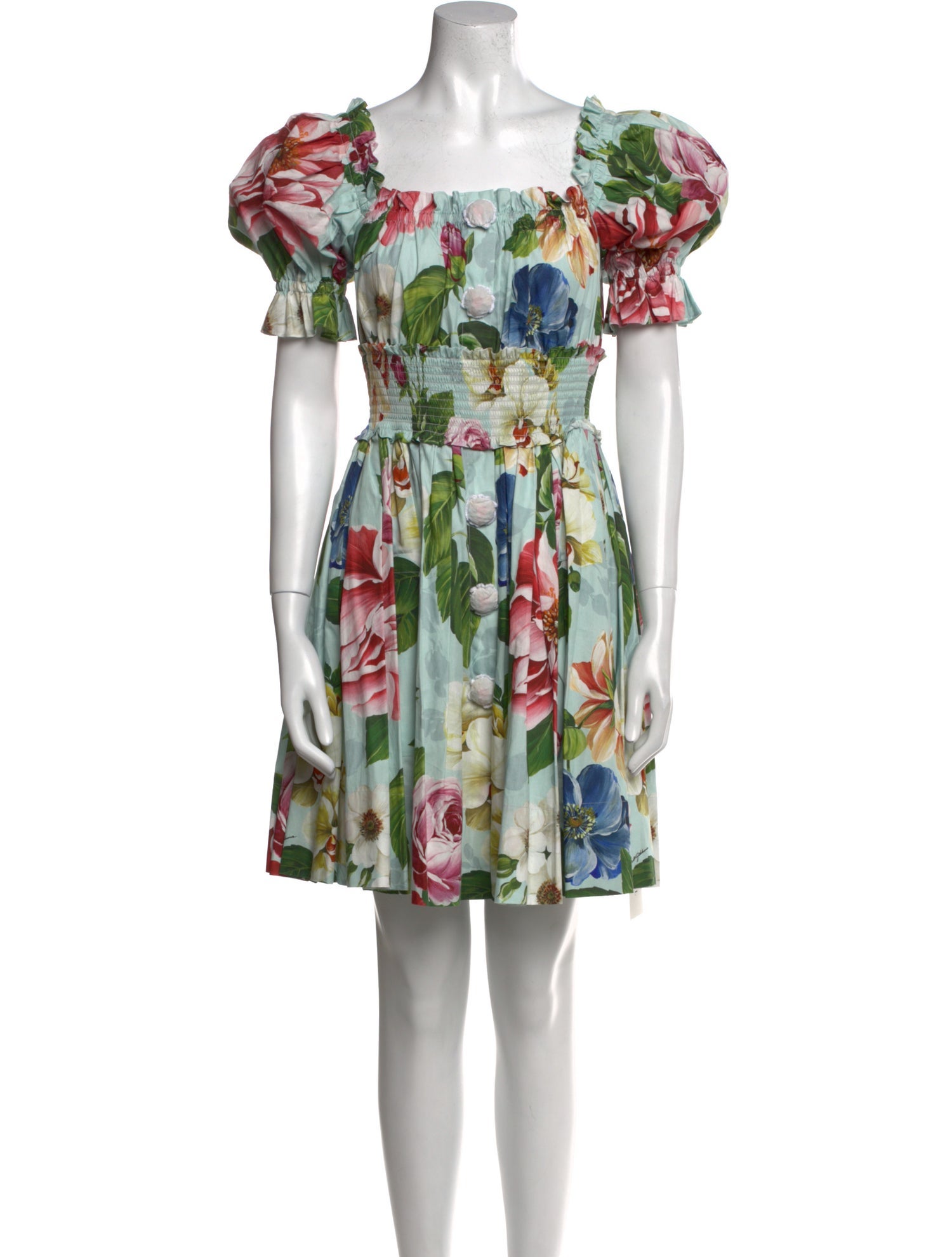 Dolce & Gabbana Floral Print Mini Dress