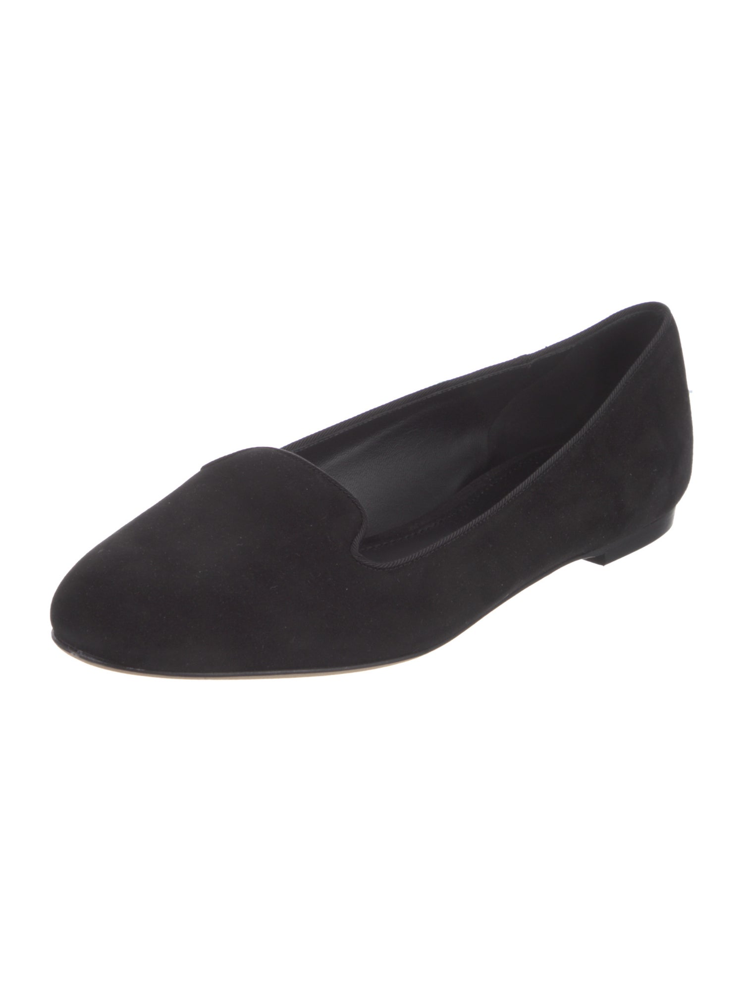 Dolce & Gabbana Suede Grosgrain Trim Ballet Flats