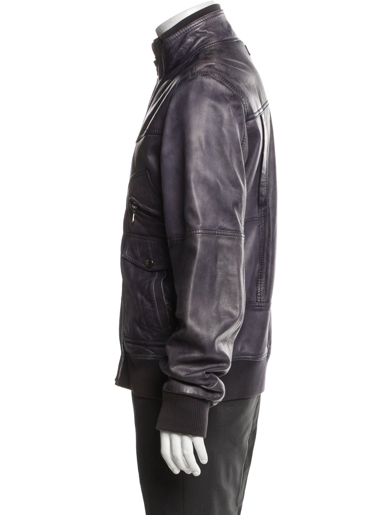 D&G Lamb Leather Moto Jacket