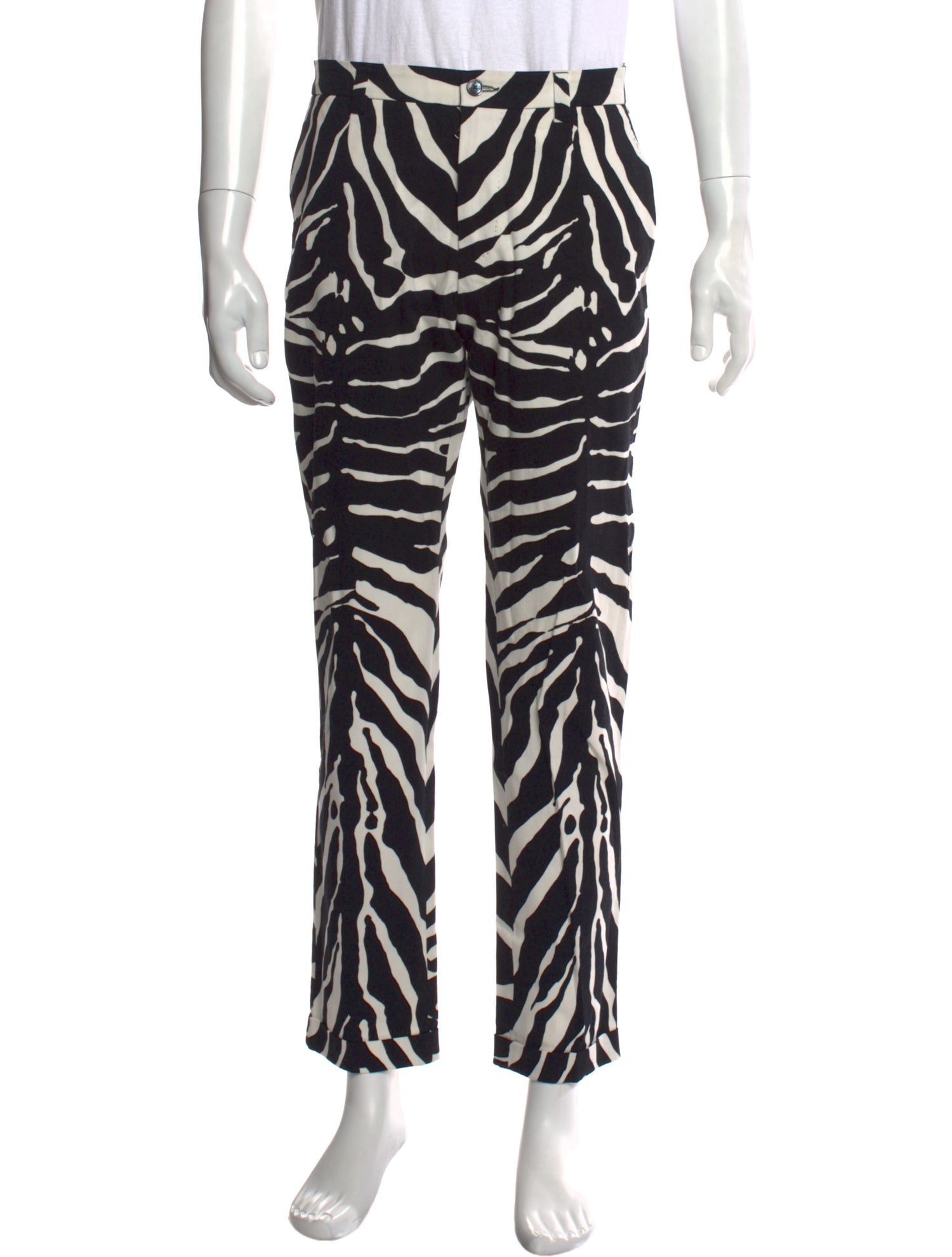 Dolce & Gabbana Animal Print Pants