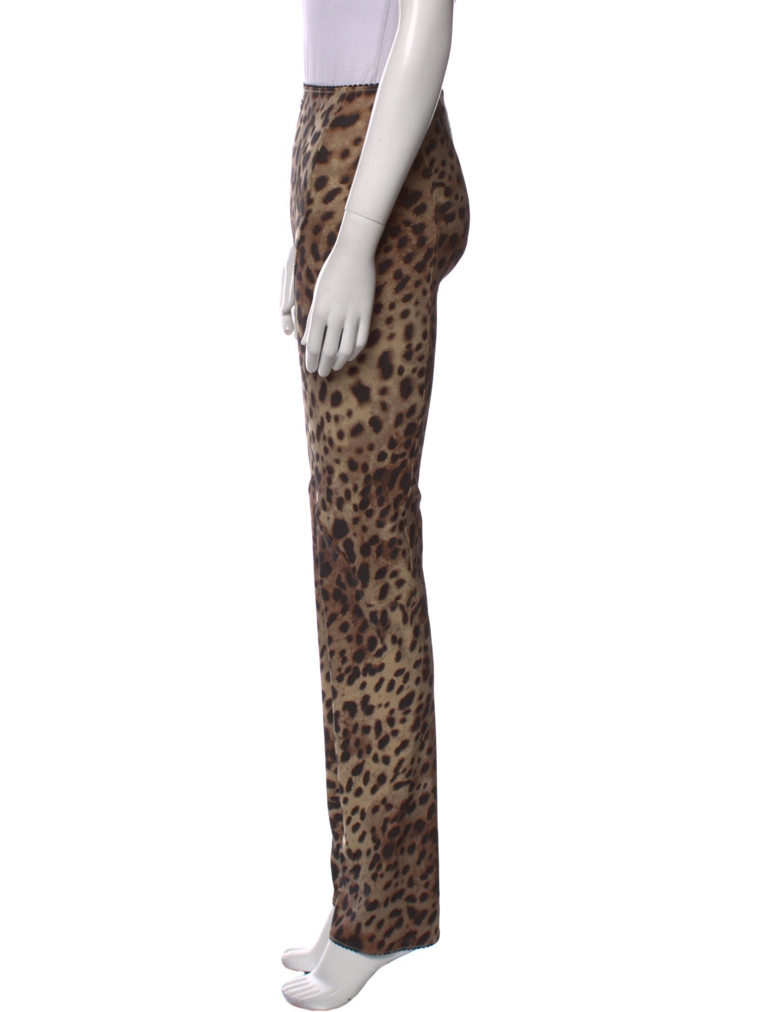 Dolce & Gabbana Animal Print Straight Leg Pants w/ Tags