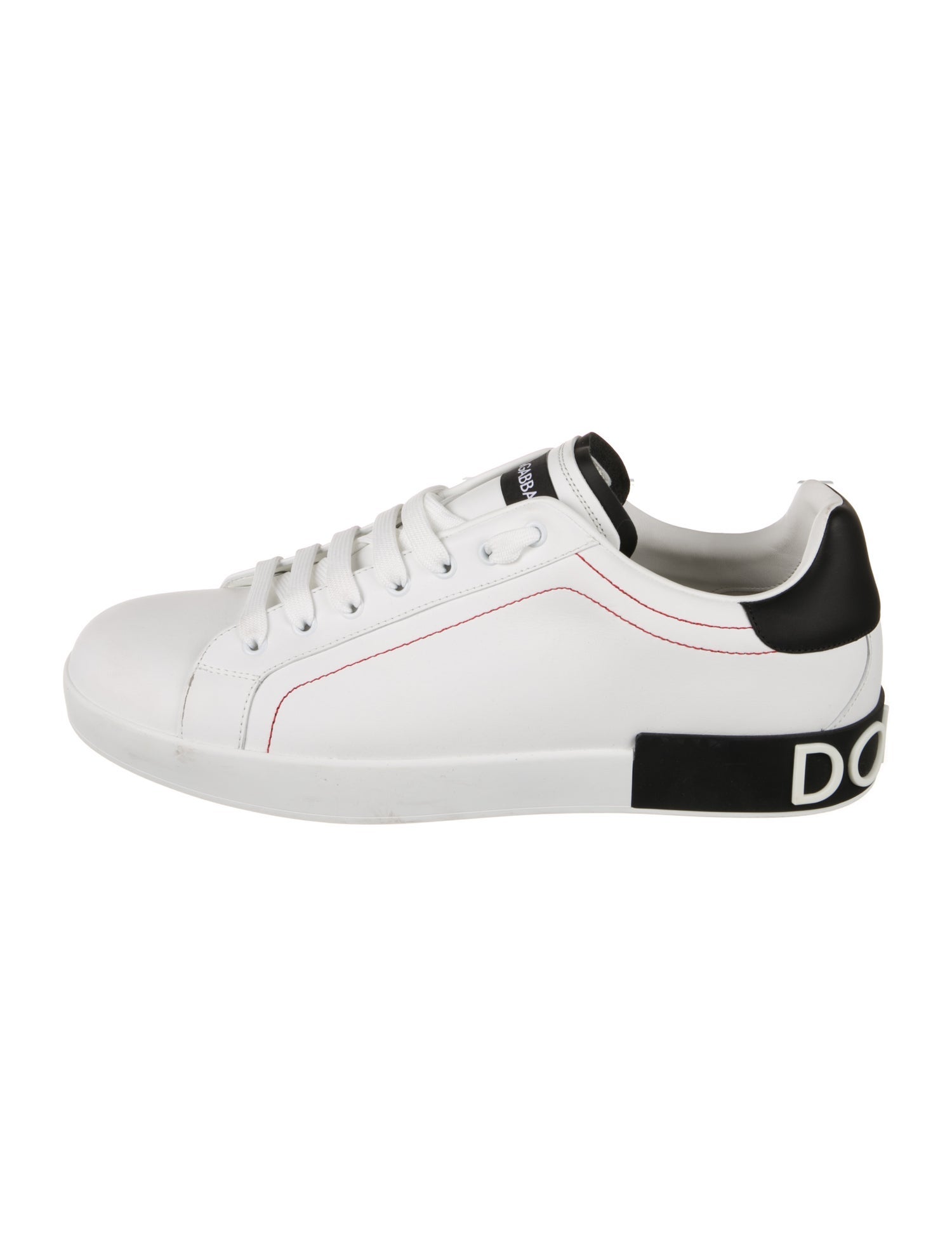 Dolce & Gabbana Leather Printed Sneakers