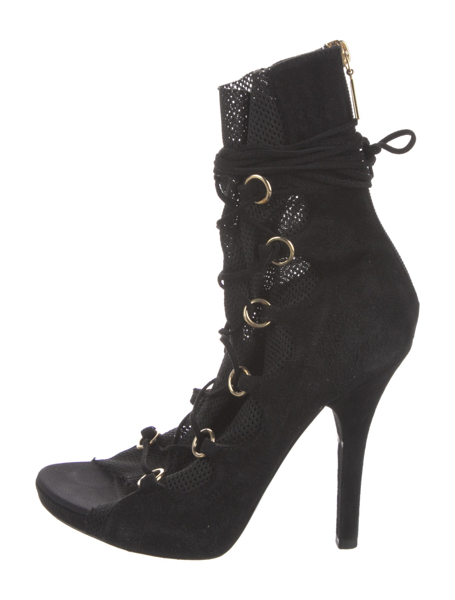 Dolce & Gabbana Suede Lace-Up Boots