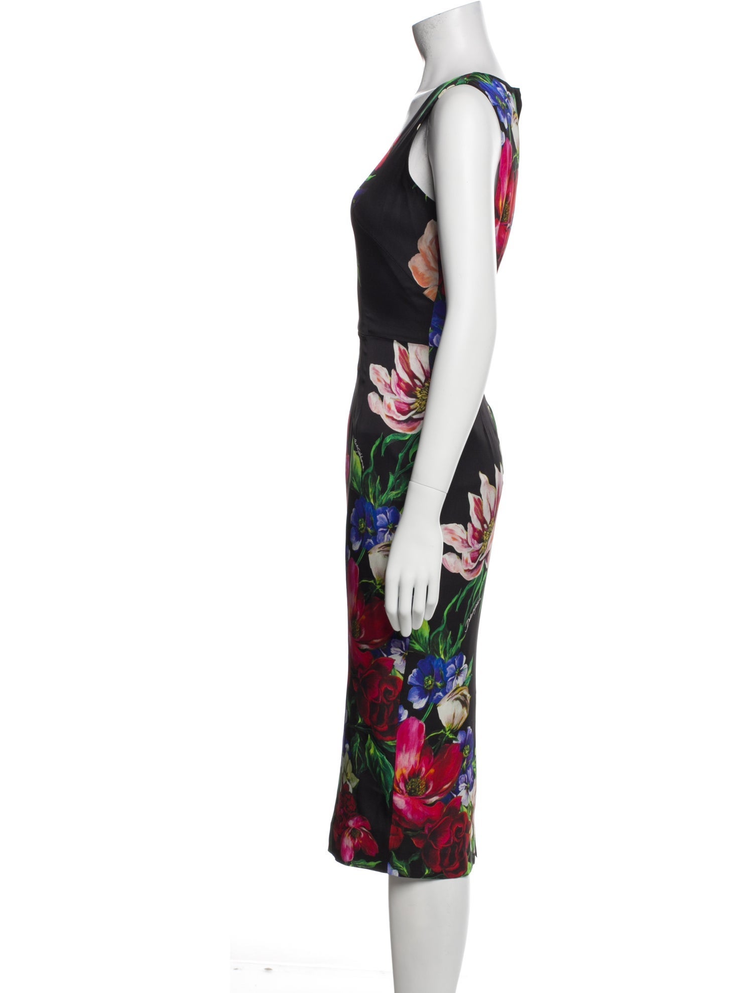 Dolce & Gabbana Silk Midi Length Dress