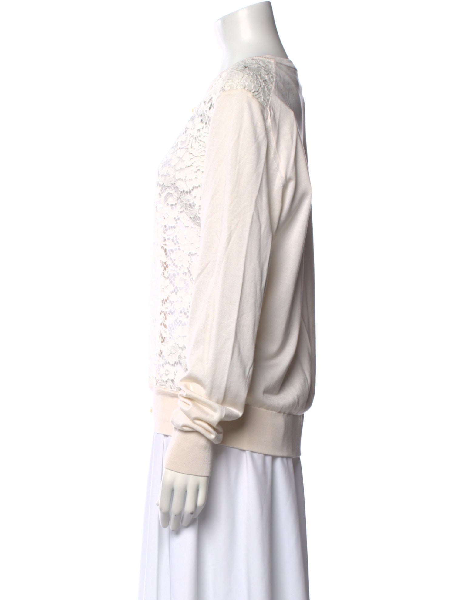 Dolce & Gabbana Silk V-Neck Sweatshirt