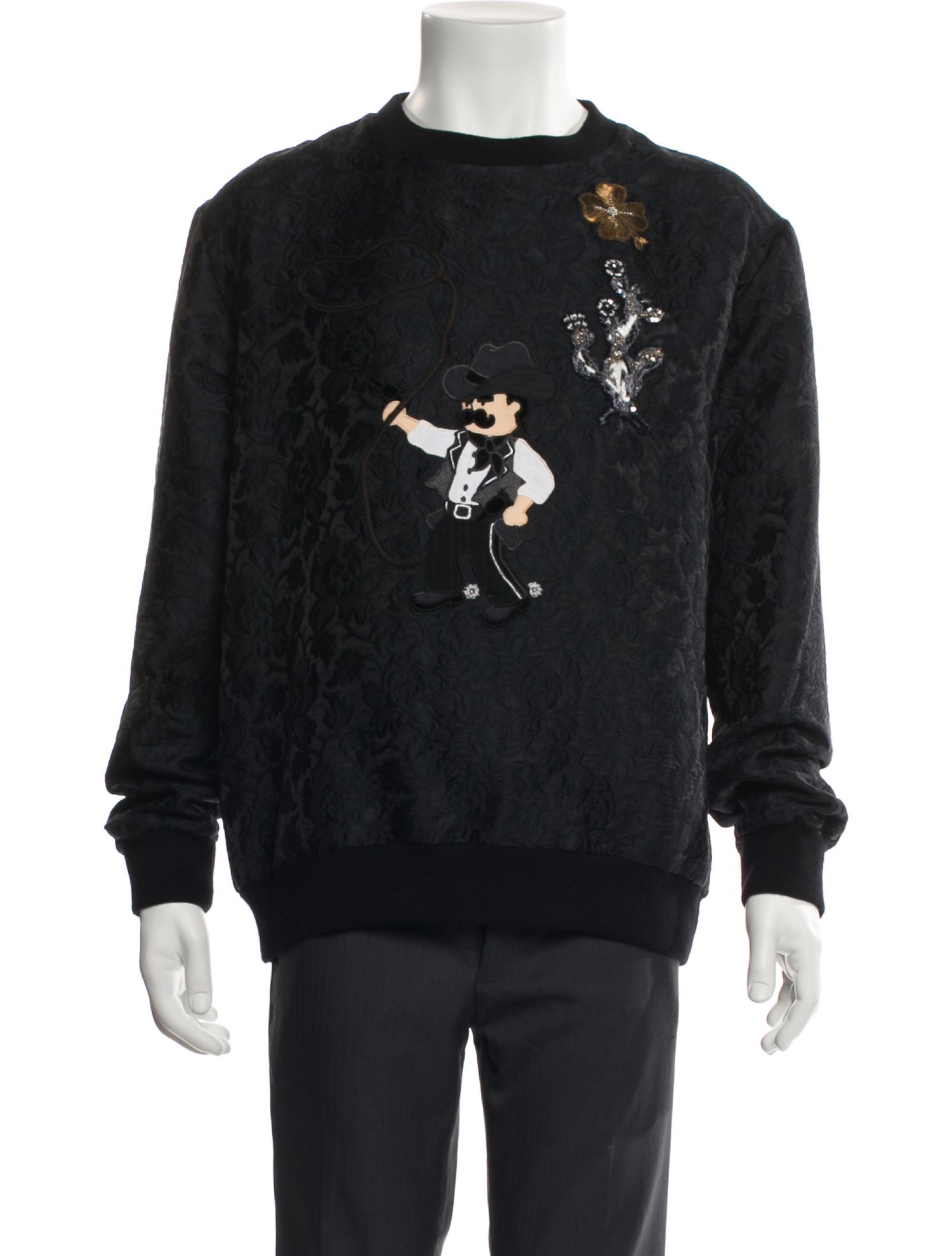Dolce & Gabbana Graphic Print Crew Neck Sweatshirt