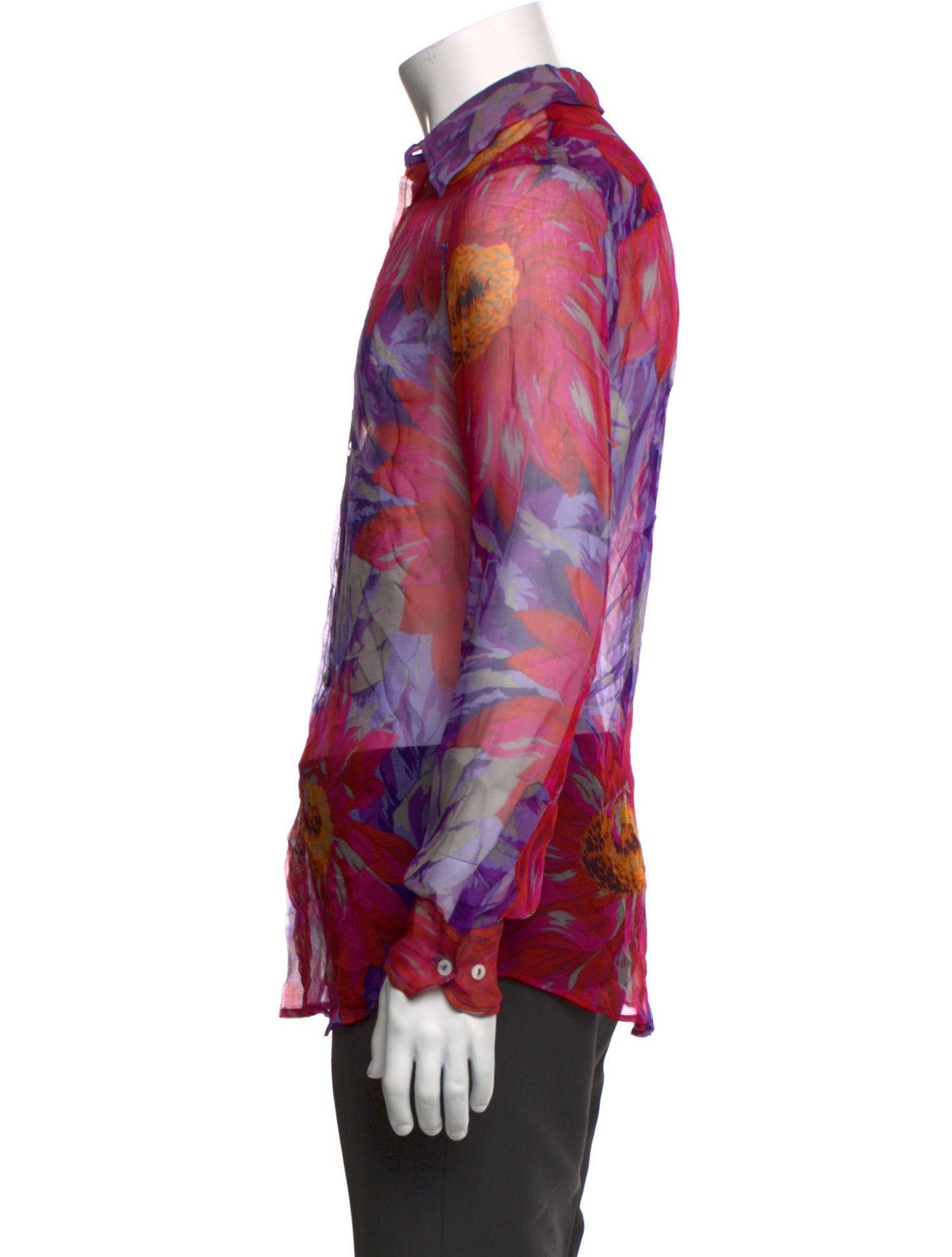 Dolce & Gabbana Tie-Dye Print Long Sleeve Shirt