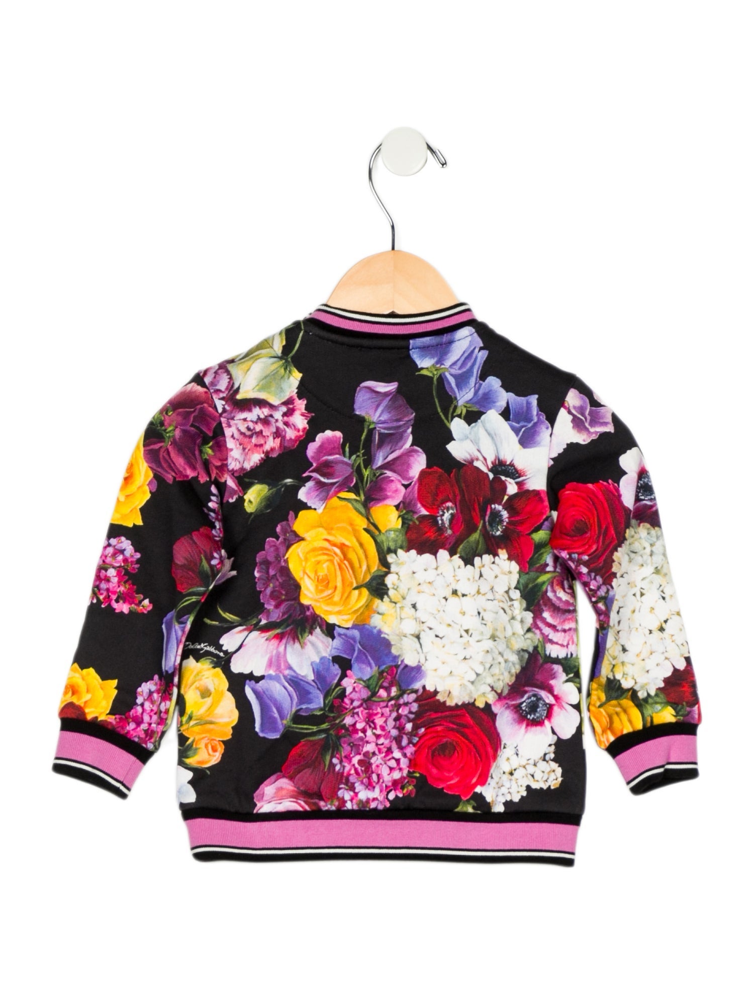 Dolce & Gabbana Infant Girls Floral Long Sleeve Sweatshirt