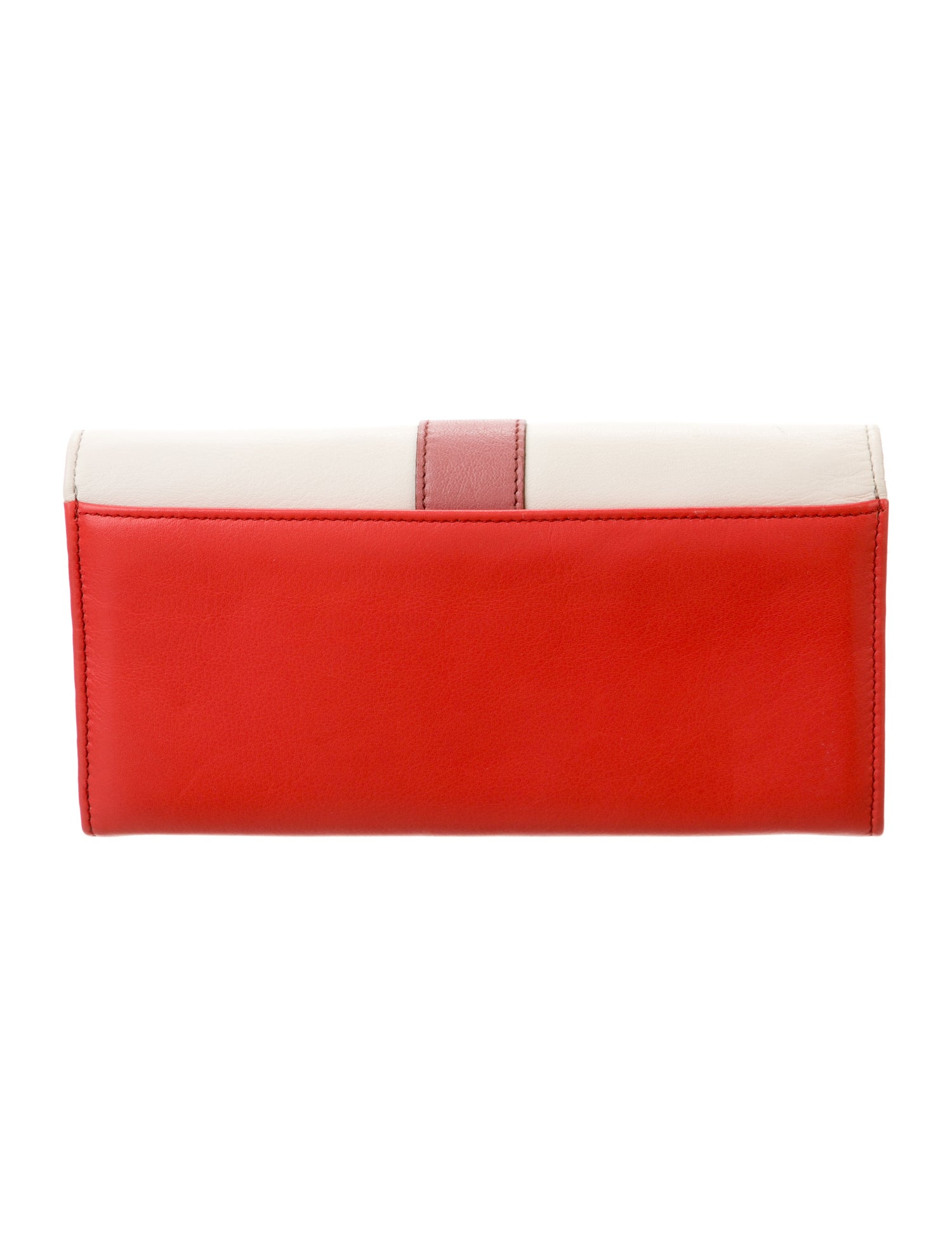 Dolce & Gabbana Leather Colorblock Pattern Continental Wallet