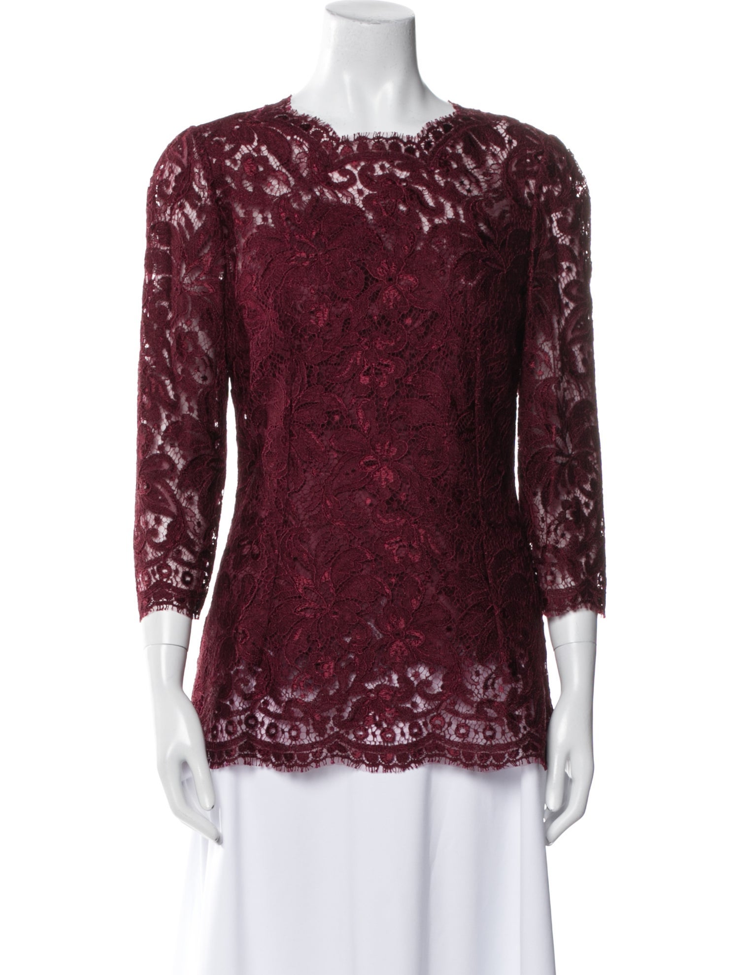 Dolce & Gabbana Lace Lace Pattern Blouse