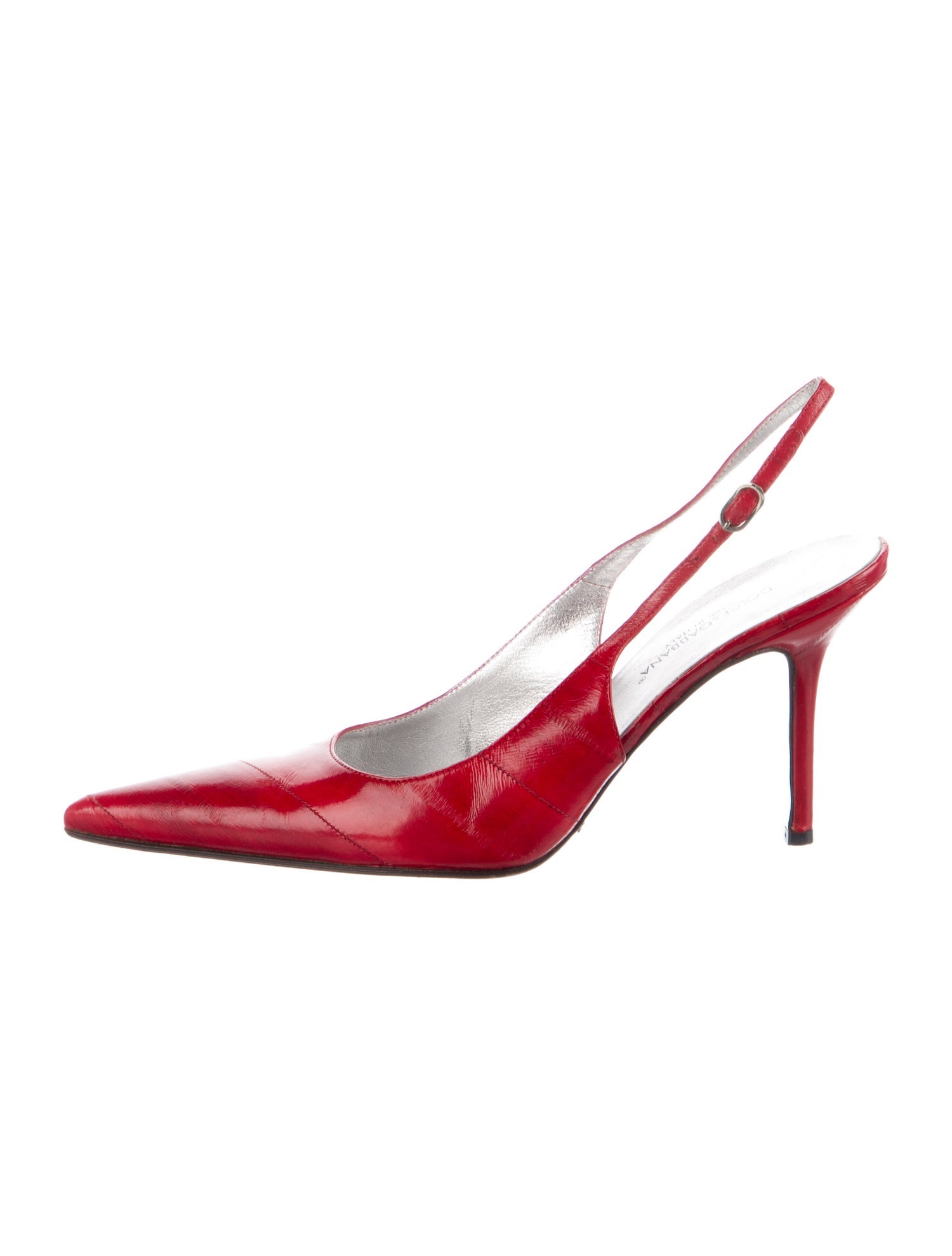 Dolce & Gabbana Leather Slingback Pumps
