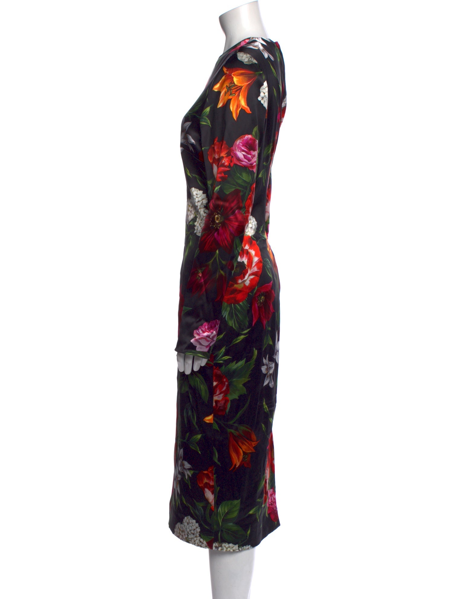Dolce & Gabbana Floral Print Long Dress