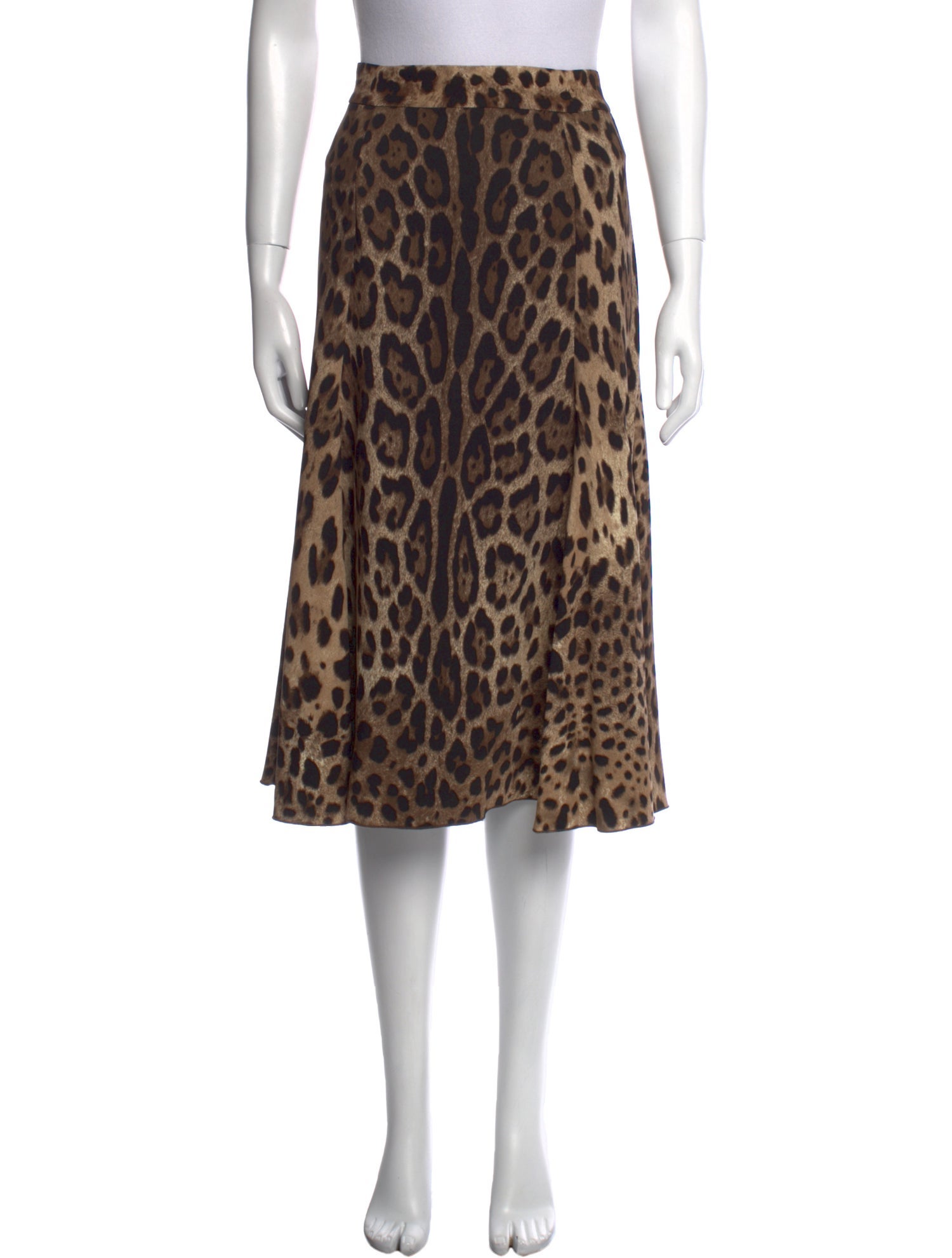 Dolce & Gabbana Animal Print Knee-Length Skirt