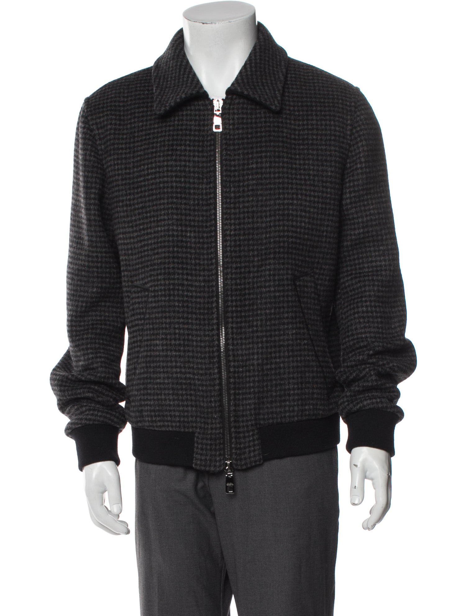 Dolce & Gabbana Plaid Print Bomber Jacket