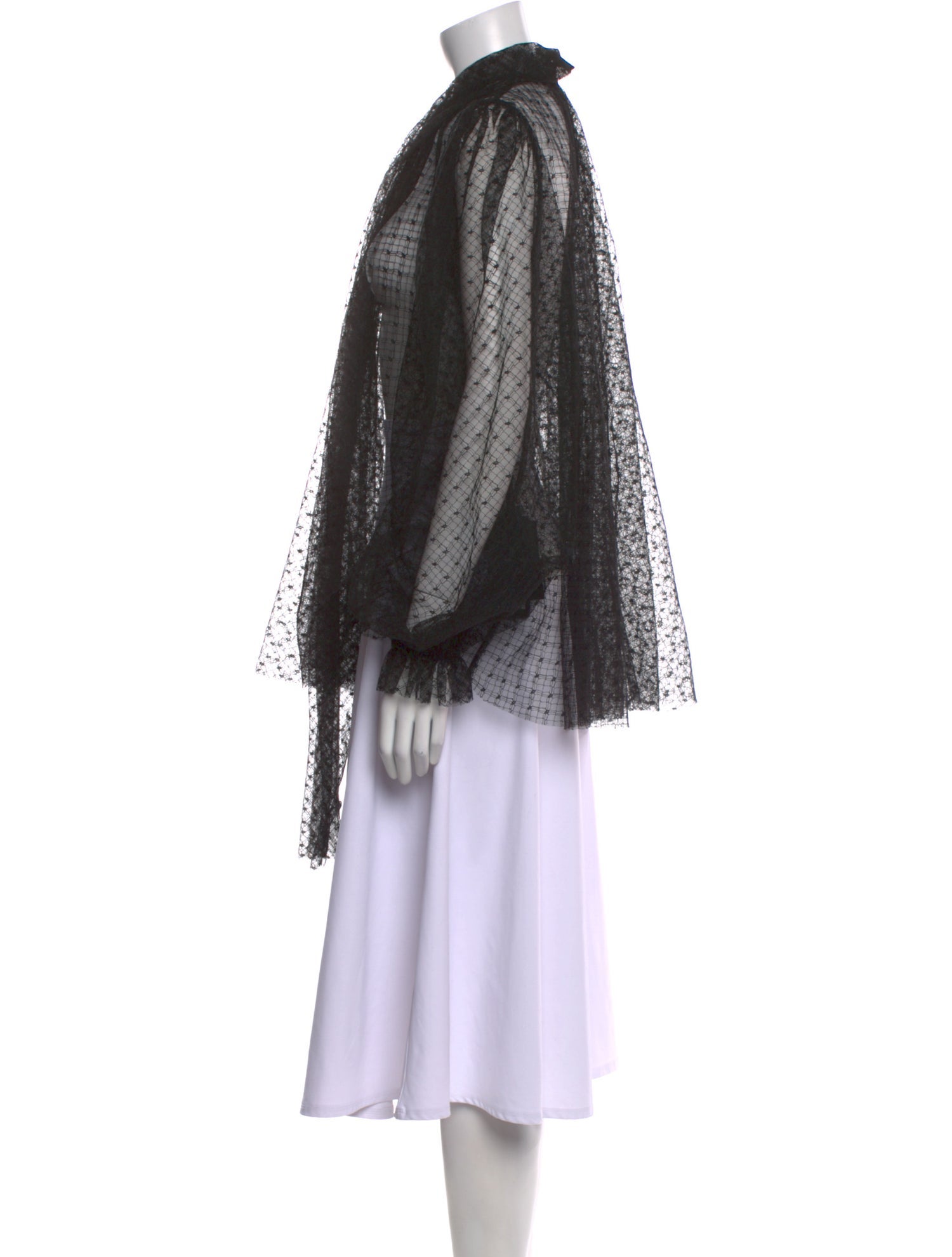 Dolce & Gabbana Lace Pattern Mock Neck Tunic w/ Tags