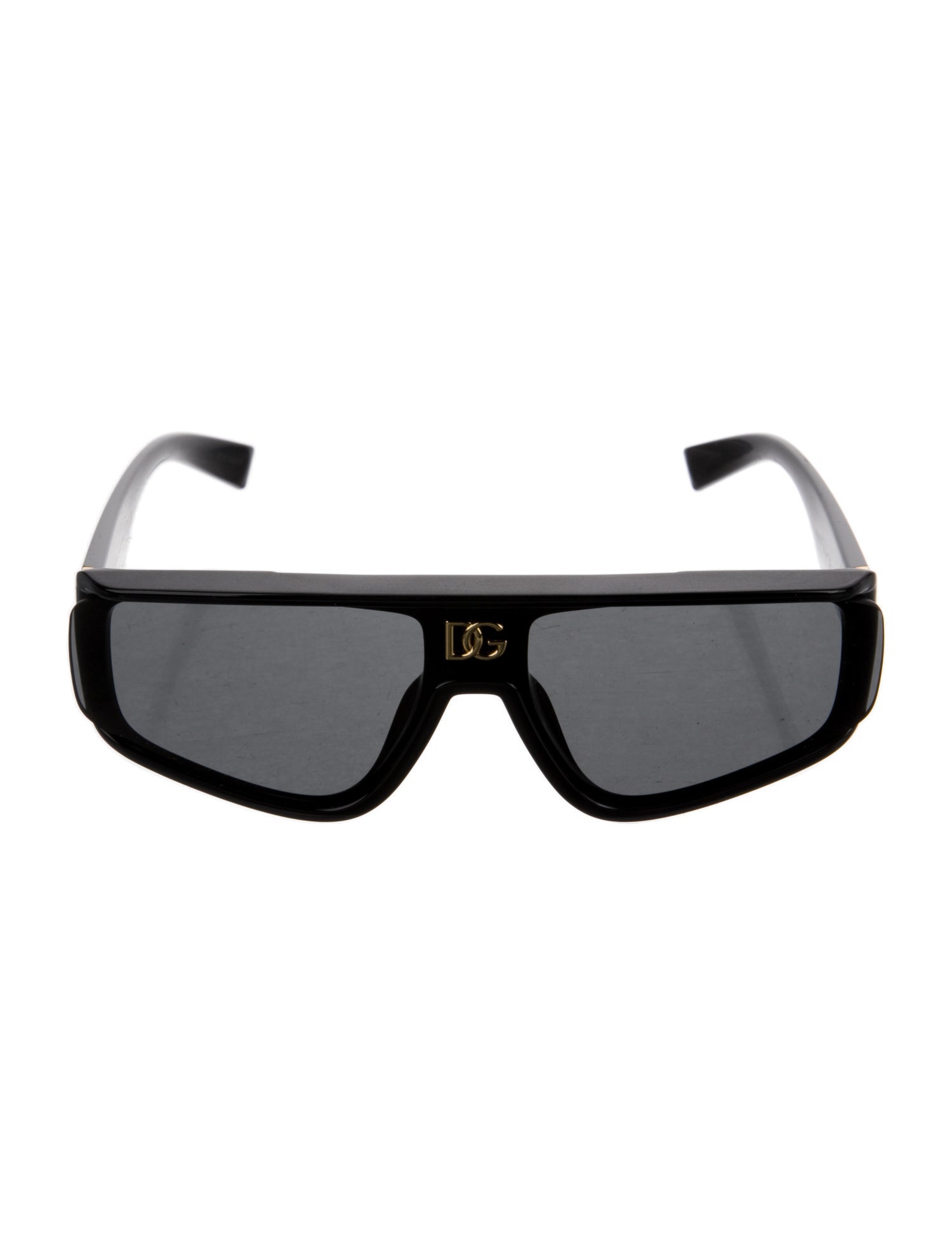 Dolce & Gabbana Signature Logo Shield Sunglasses