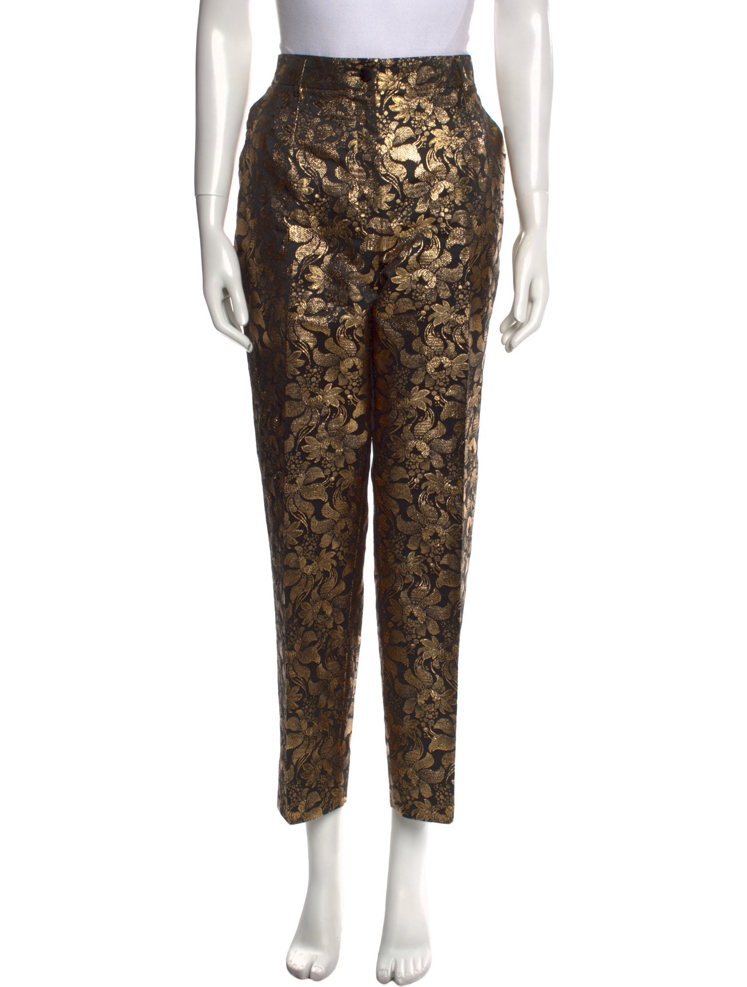 Dolce & Gabbana Printed Straight Leg Pants