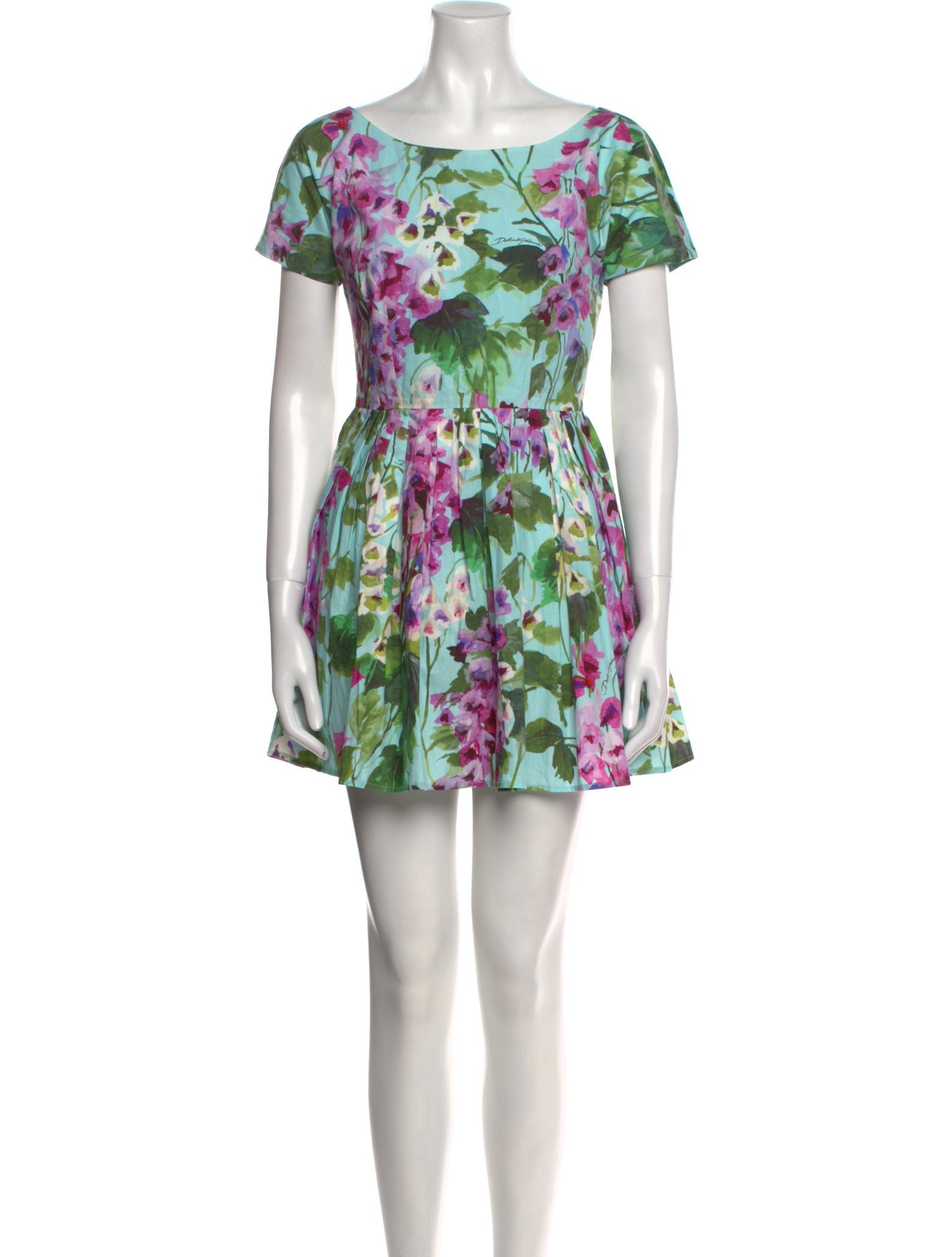 Dolce & Gabbana Floral Print Mini Dress