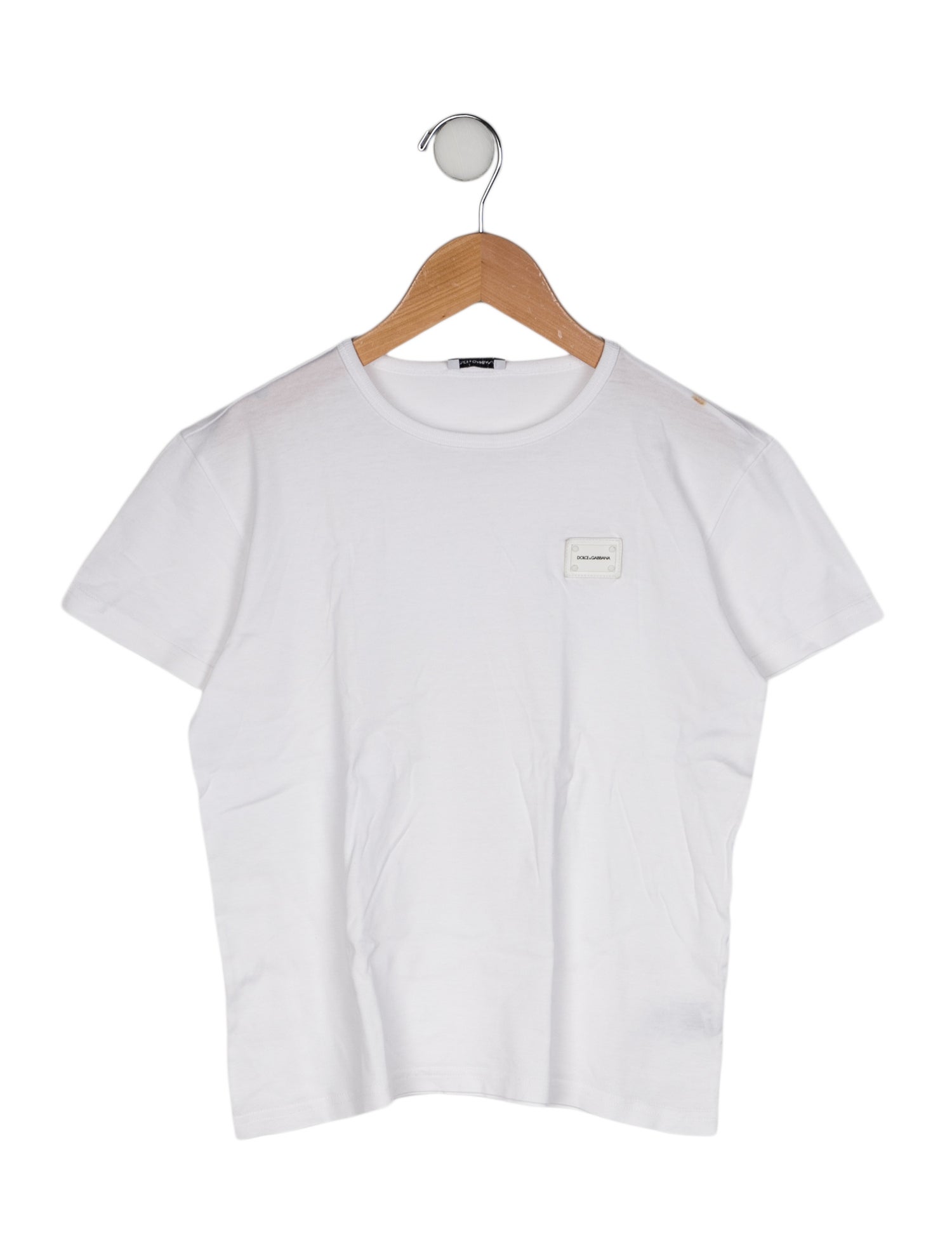 Dolce & Gabbana Embroidered Solid T-Shirt