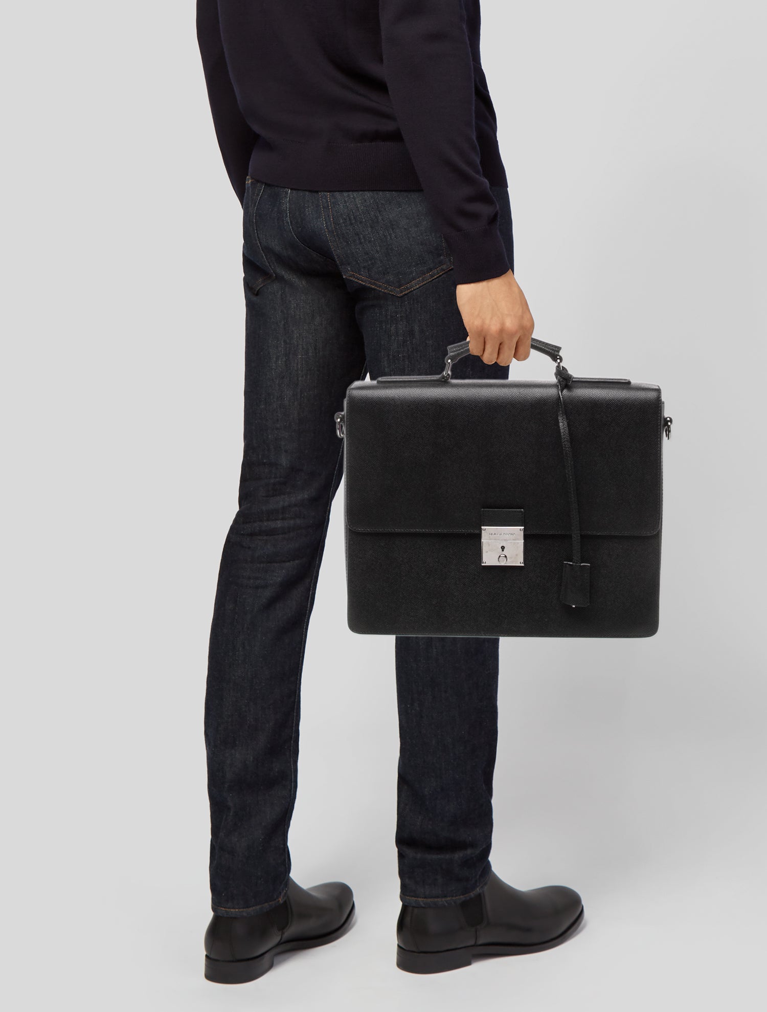 Dolce & Gabbana Saffiano Leather Briefcase