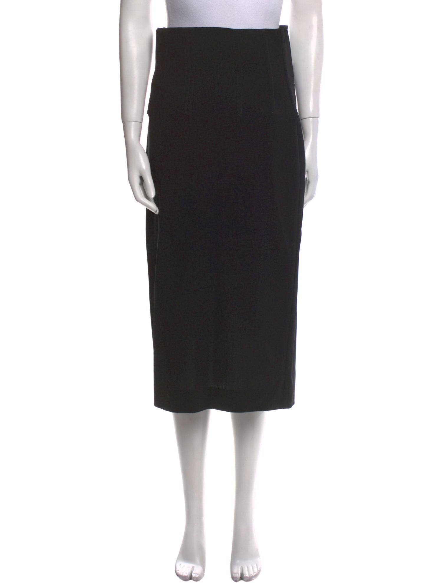 Dolce & Gabbana Virgin Wool Midi Length Skirt