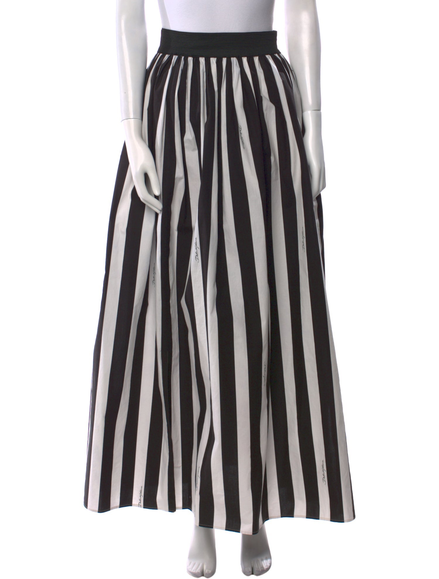 Dolce & Gabbana Striped Long Skirt