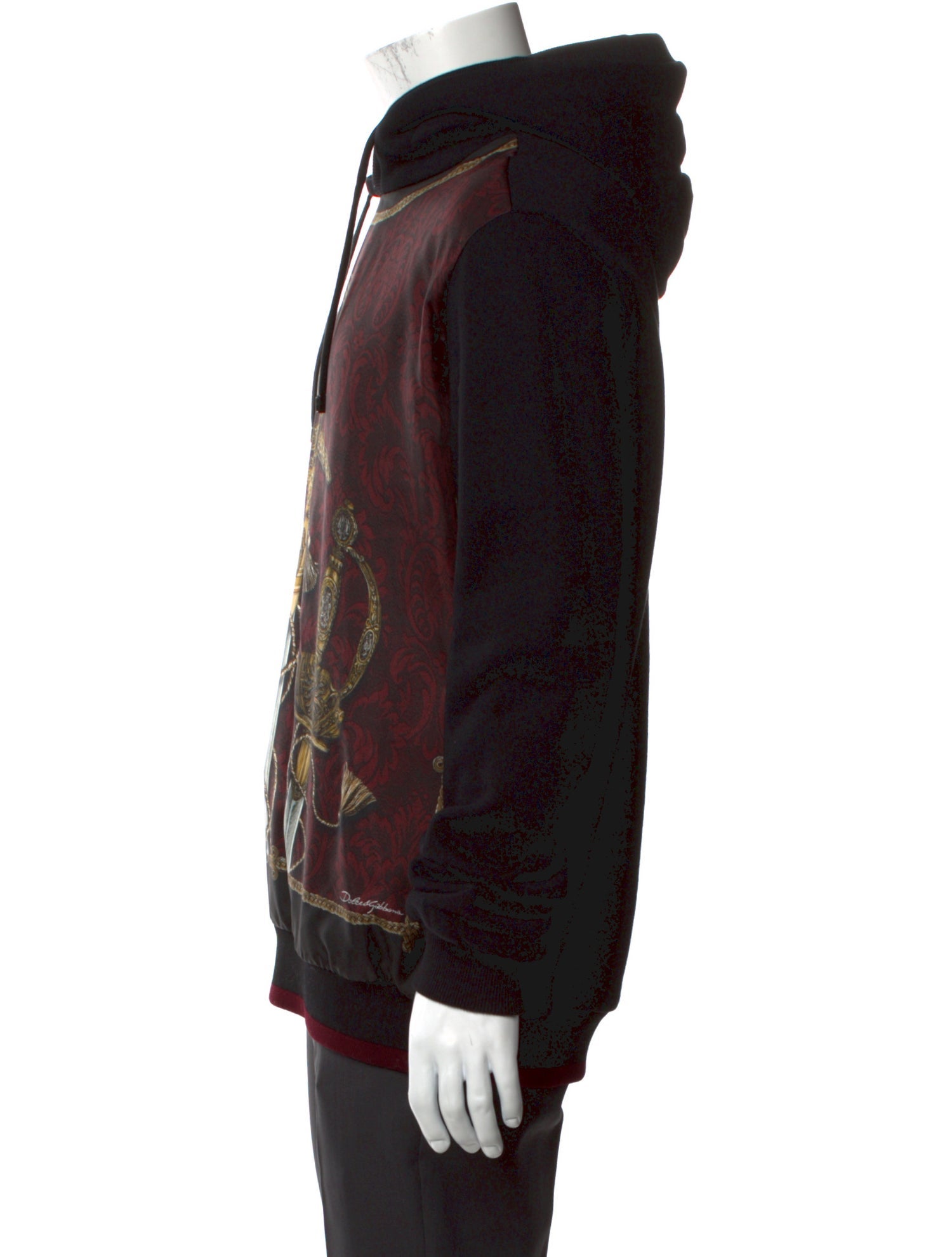 Dolce & Gabbana Printed Crew Neck Hoodie