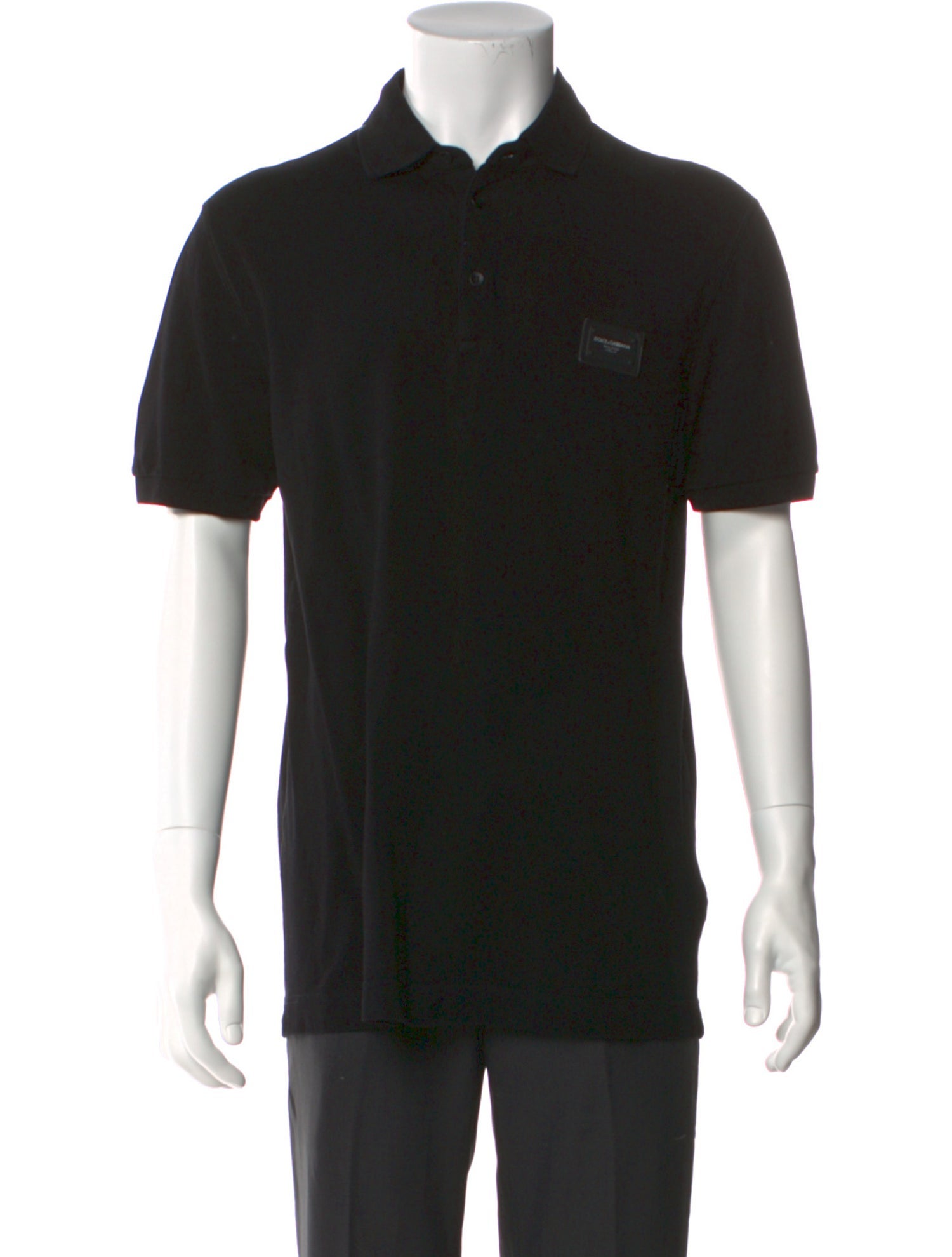 Dolce & Gabbana Graphic Print Crew Neck Polo Shirt