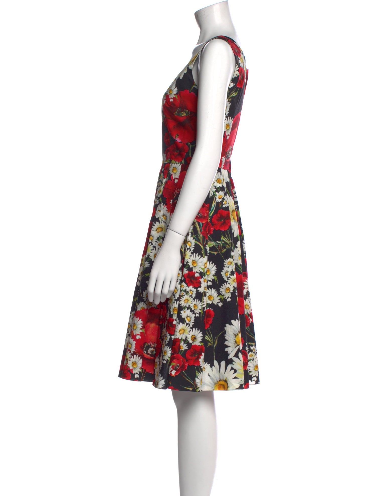 Dolce & Gabbana Floral Print Knee-Length Dress
