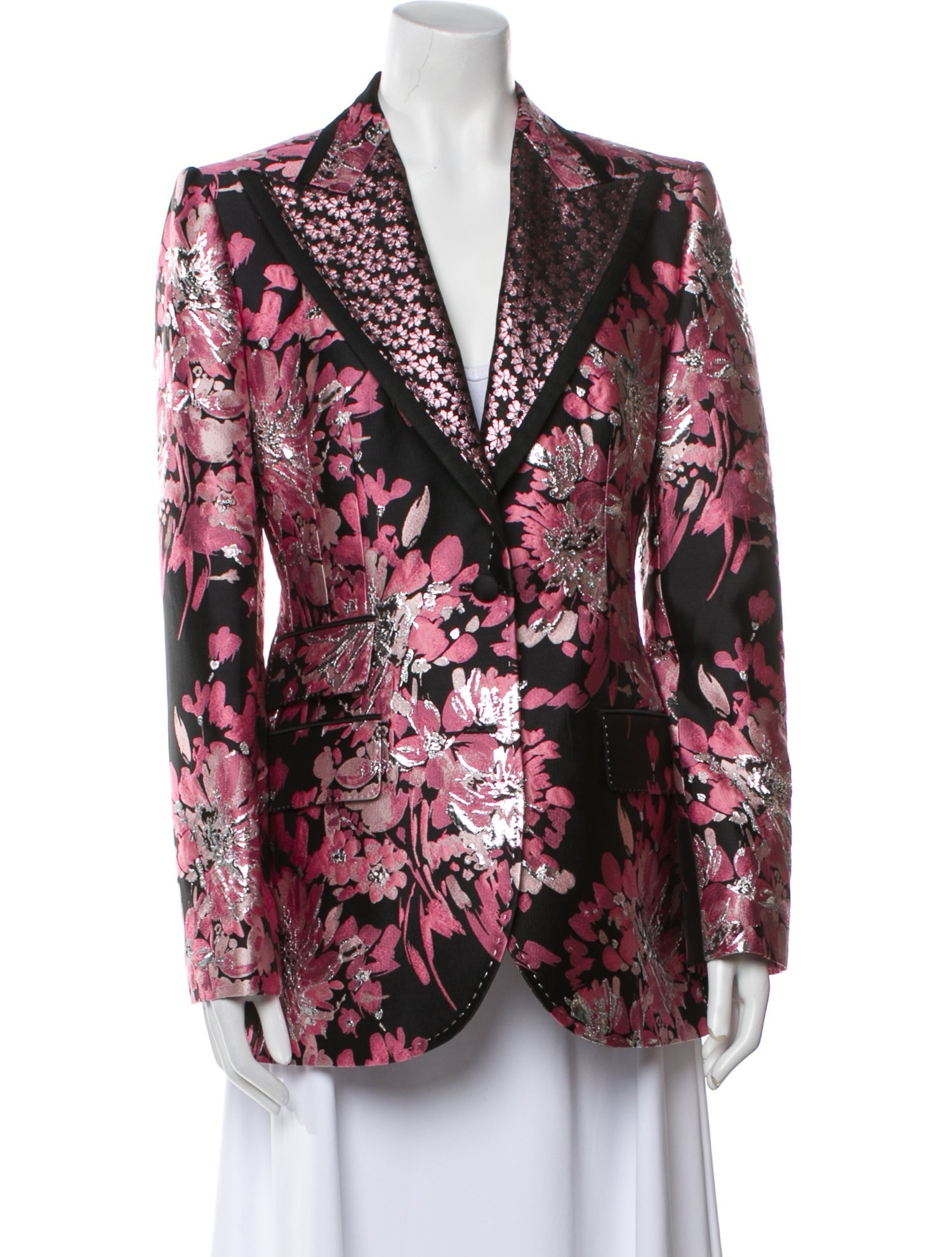Dolce & Gabbana Floral Print Blazer w/ Tags