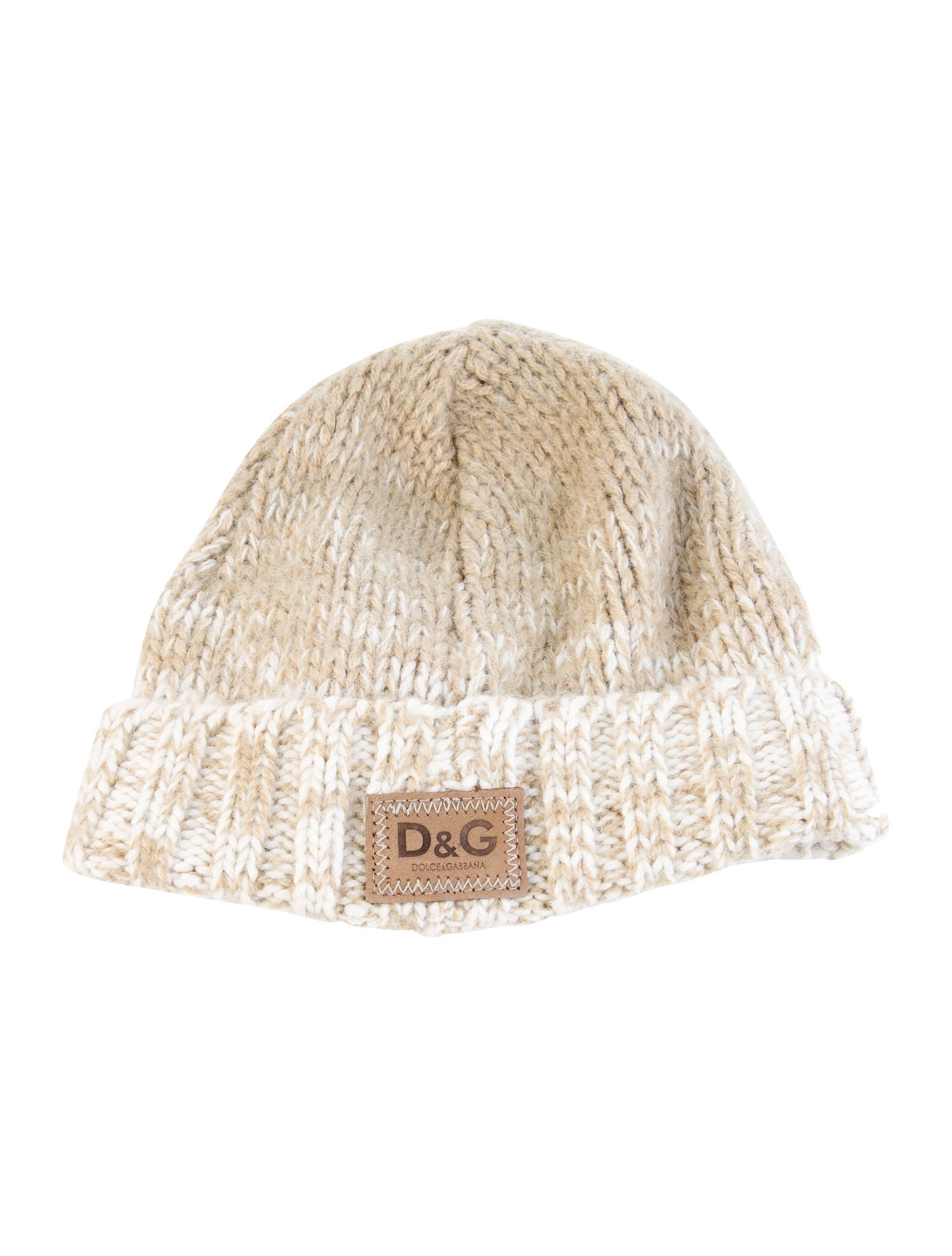 Dolce & Gabbana Pattern Print Acrylic Blend Knit Hat