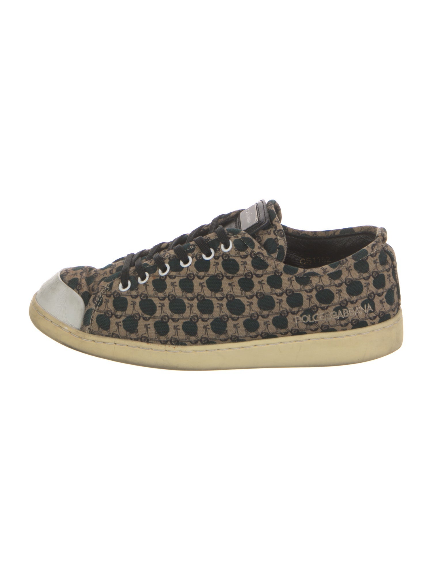 Dolce & Gabbana Canvas Animal Print Sneakers