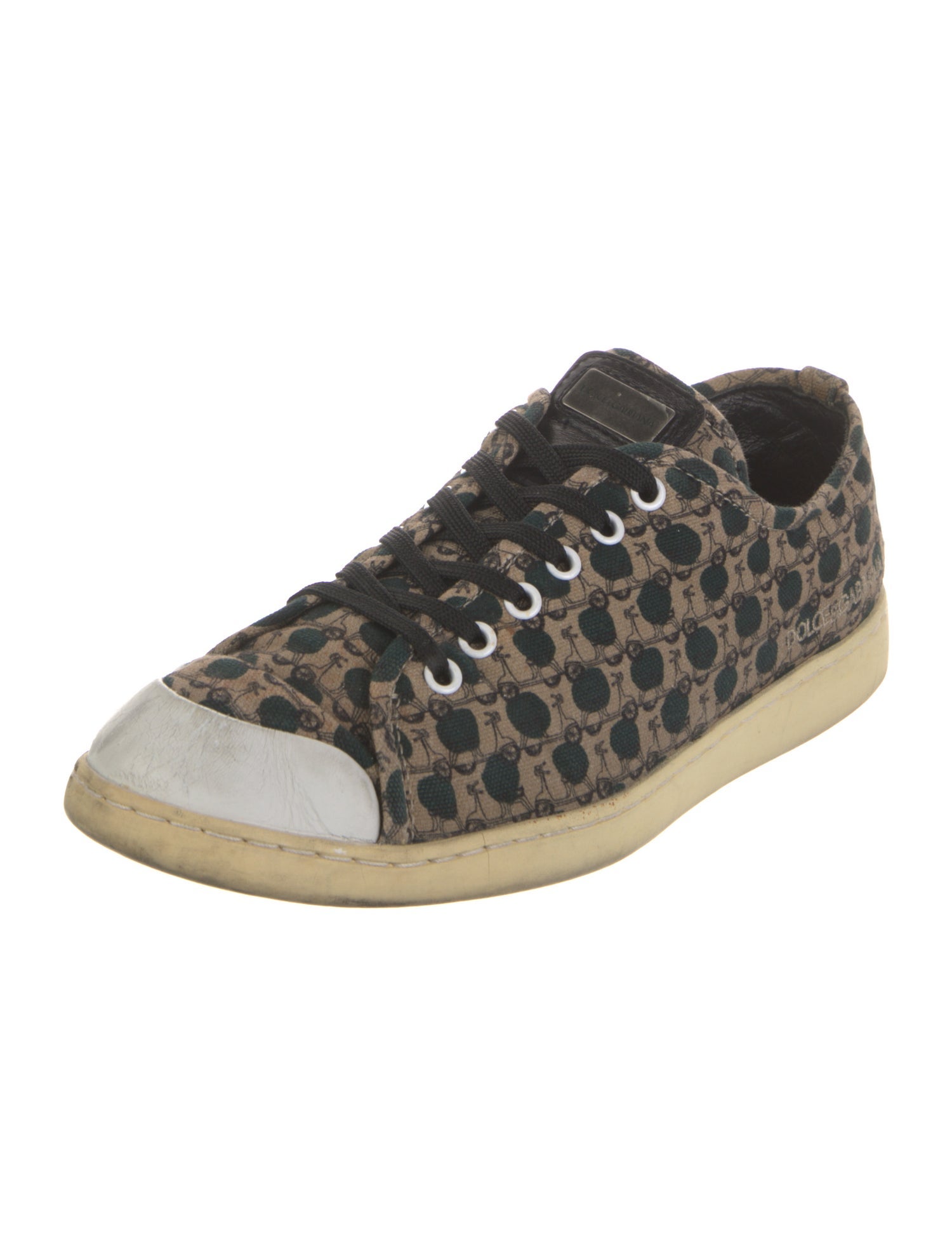 Dolce & Gabbana Canvas Animal Print Sneakers